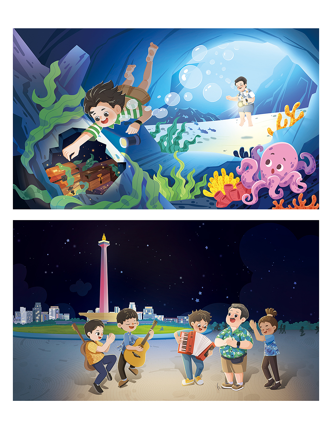 童书插画《搜星记》全10卷（图ZMzYwNTM1MjQw） - 儿童插画 - 站酷设计师宇宙Nono原创素材 - 站酷ZCOOL