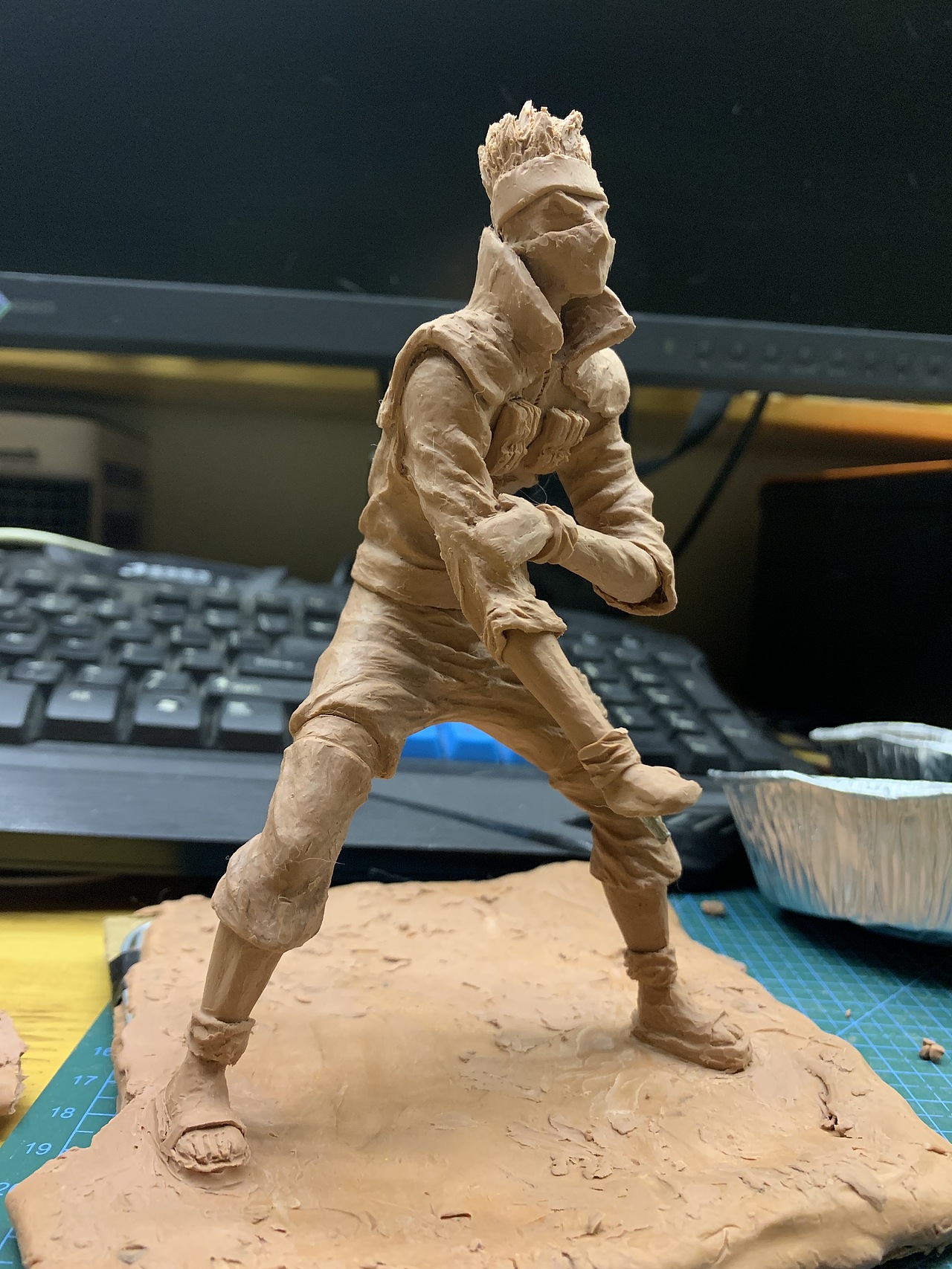 卡卡西油泥手办雕塑