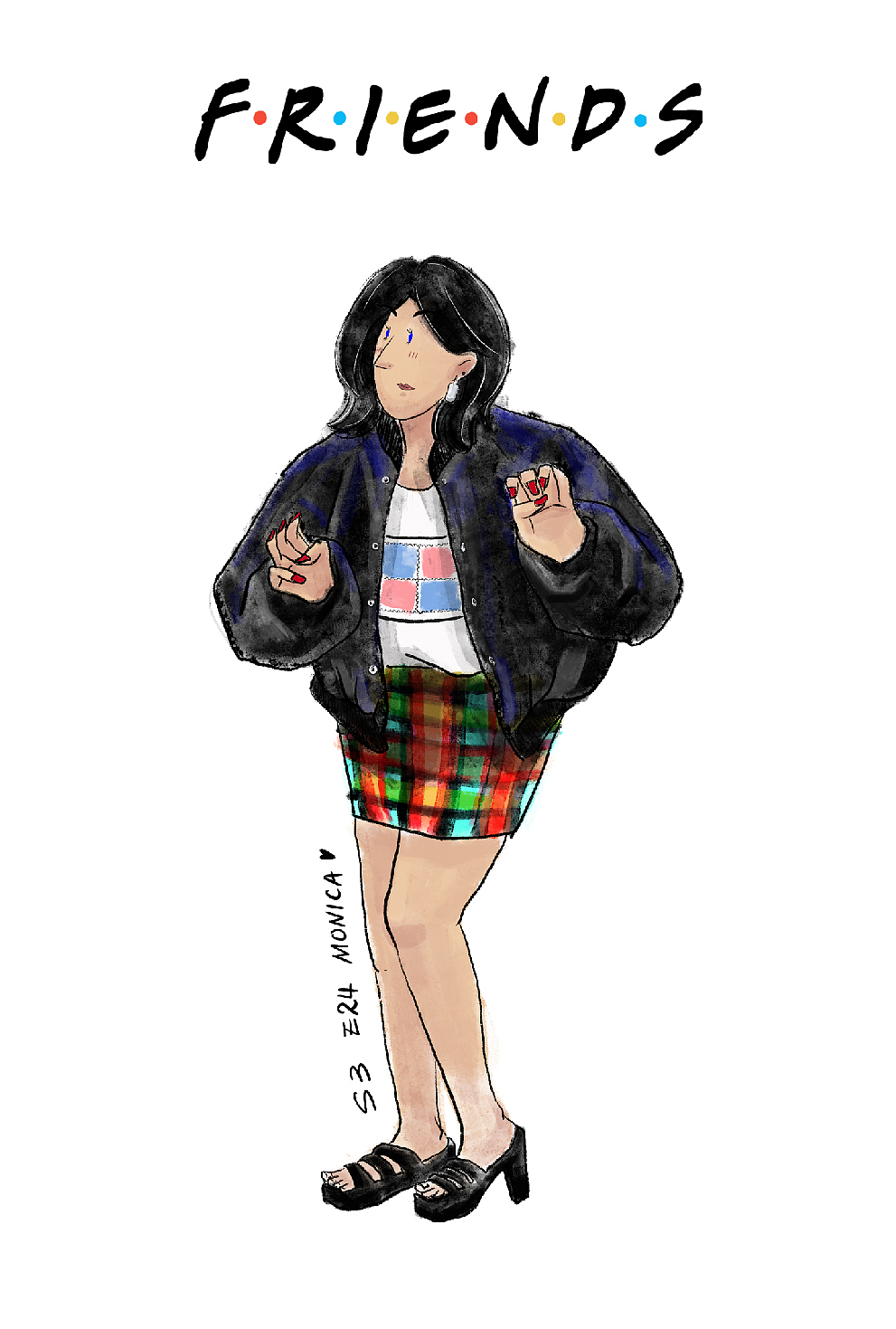 老友记90s复古穿搭