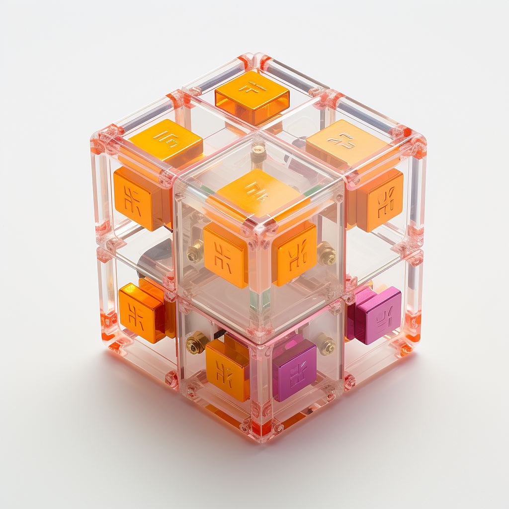 Midjourney练习-3D立体魔方(附咒语)