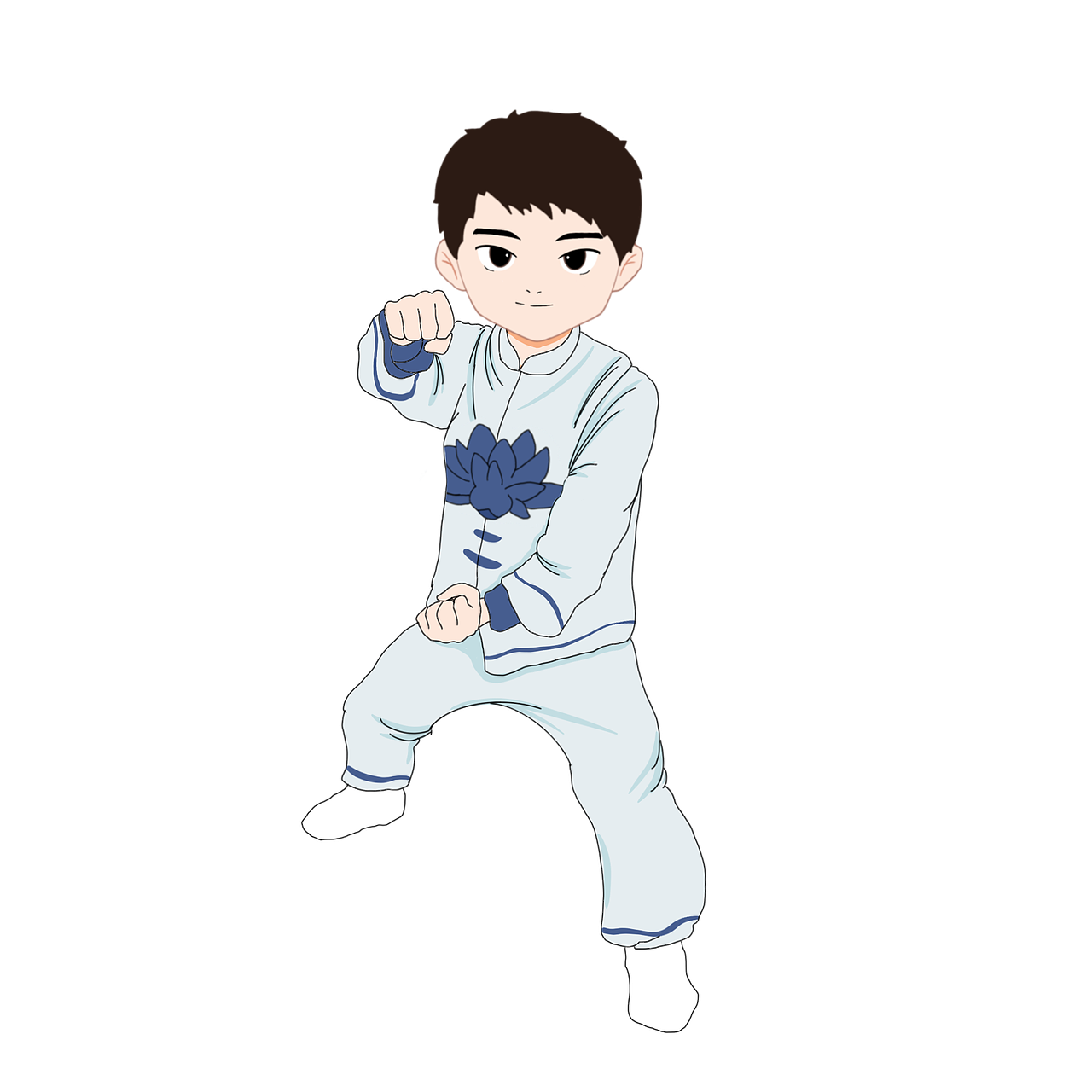 太极拳分解动作（图ZMjk2MTk0MTA0） - 儿童插画 - 站酷设计师三碗汤泡饭原创素材 - 站酷ZCOOL