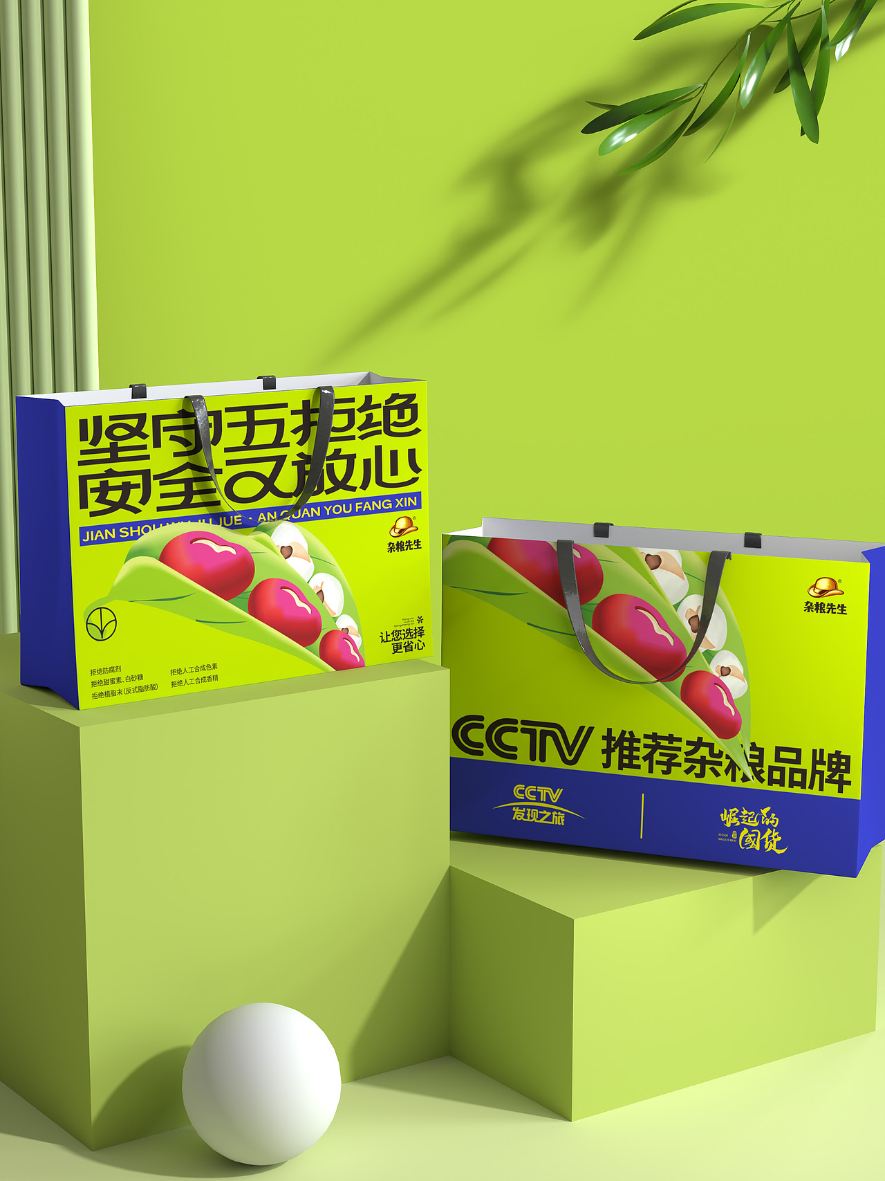 上榜央视-杂粮手提袋包装设计