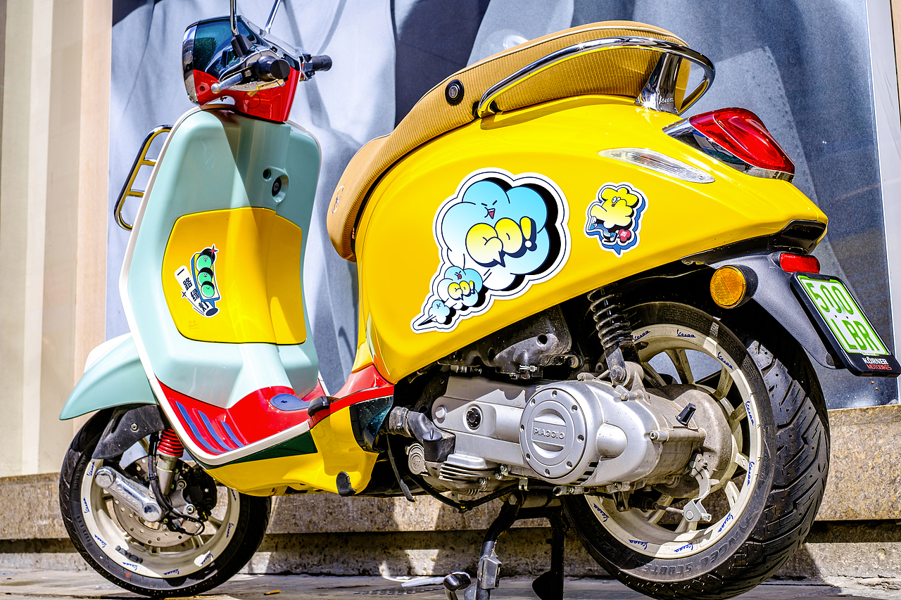 贴纸设计——骑行对话