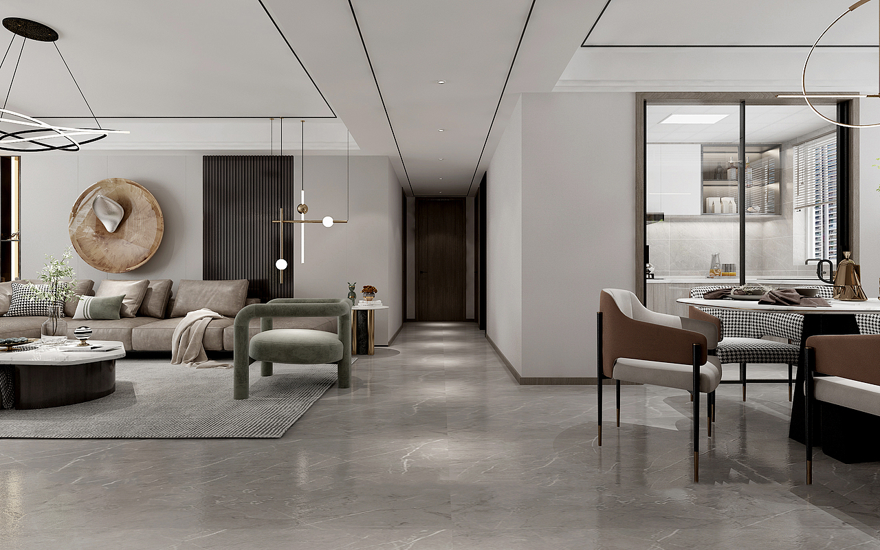 济宁凯旋门143平装修效果图