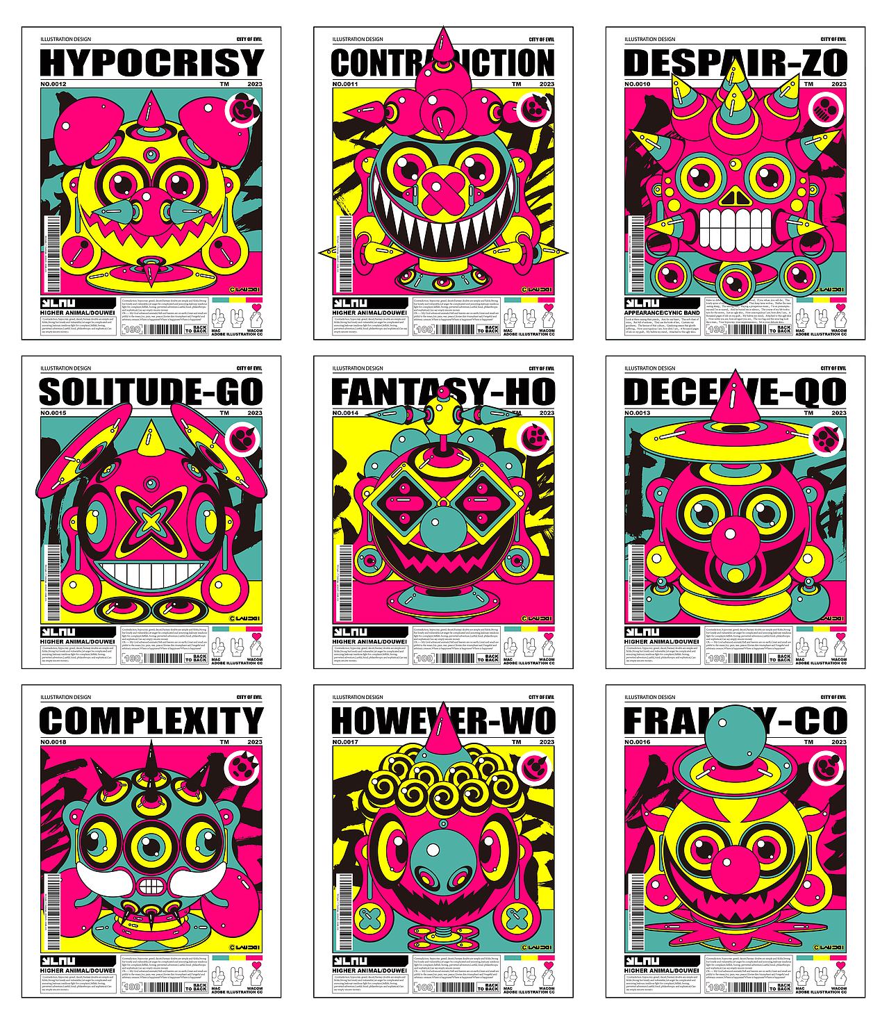 CITY OF EVIL（图ZMzQzMDQ3Nzg4） - 新锐潮流插画 - 站酷设计师LAU丶一乂刂原创素材 - 站酷ZCOOL