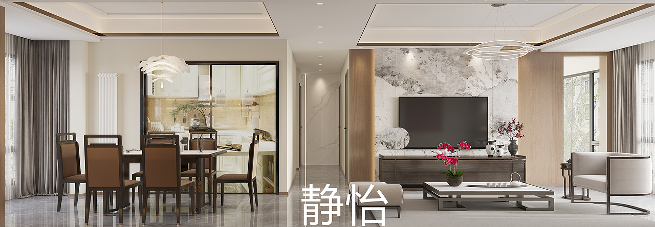 新中式客餐厅——这才是意境东方的独有浪漫