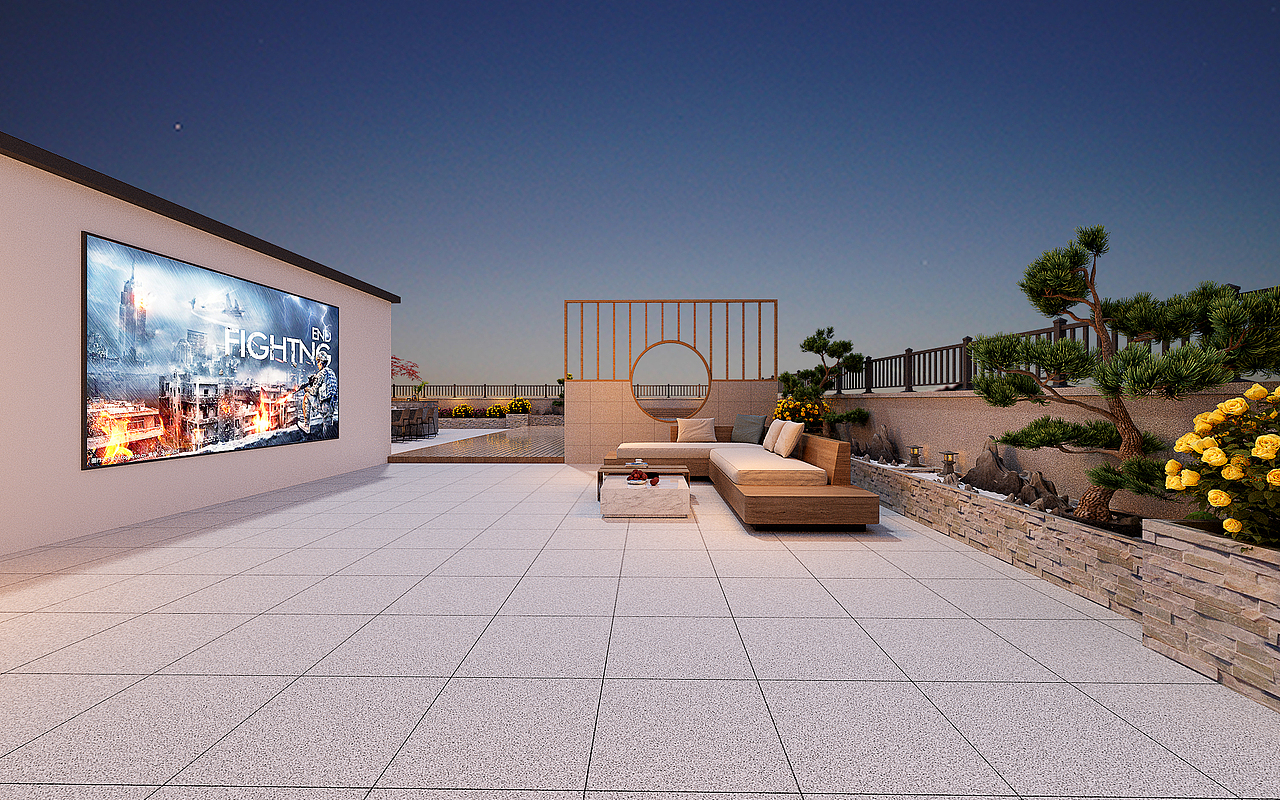 露台（图ZMzE5ODE3MzM2） - 景观设计 - 站酷设计师大可空间原创素材 - 站酷ZCOOL