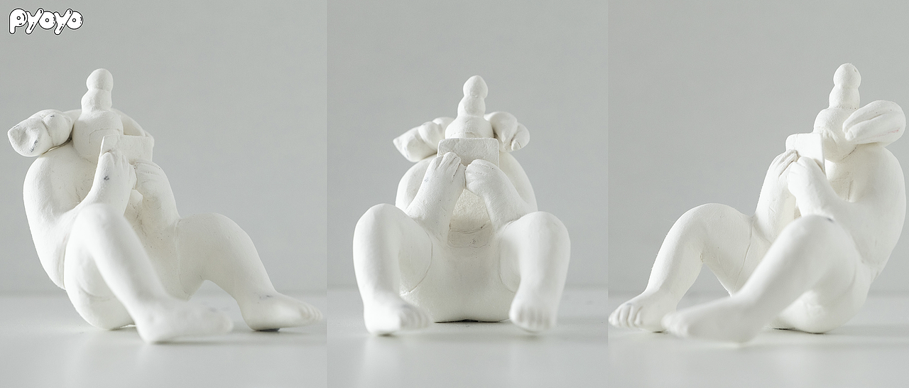 原创粘土作品|我和我的猫