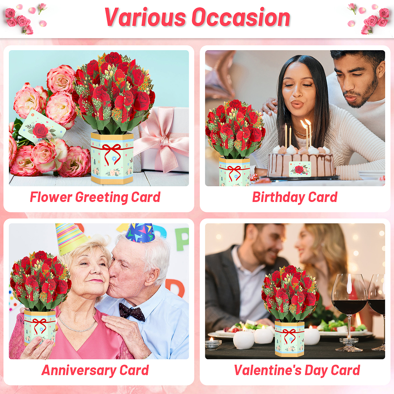 亚马逊主图设计-贺卡合集-情人节-感恩节-母亲节产品
