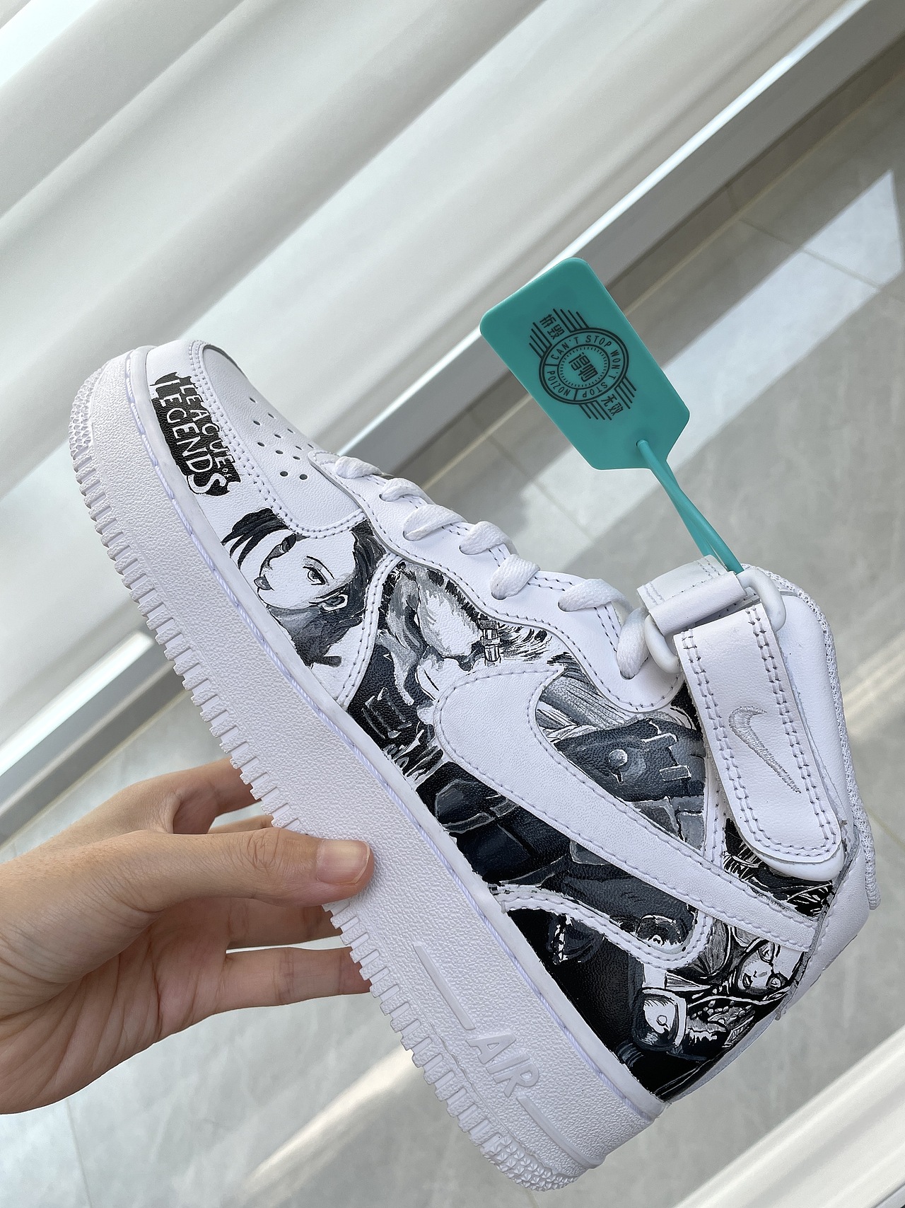 英雄联盟 X 手绘鞋 | 英雄联盟漫改空军一号（图ZMzEzOTEzNzg0） - 其他手工艺 - 站酷设计师李木子o原创素材 - 站酷ZCOOL