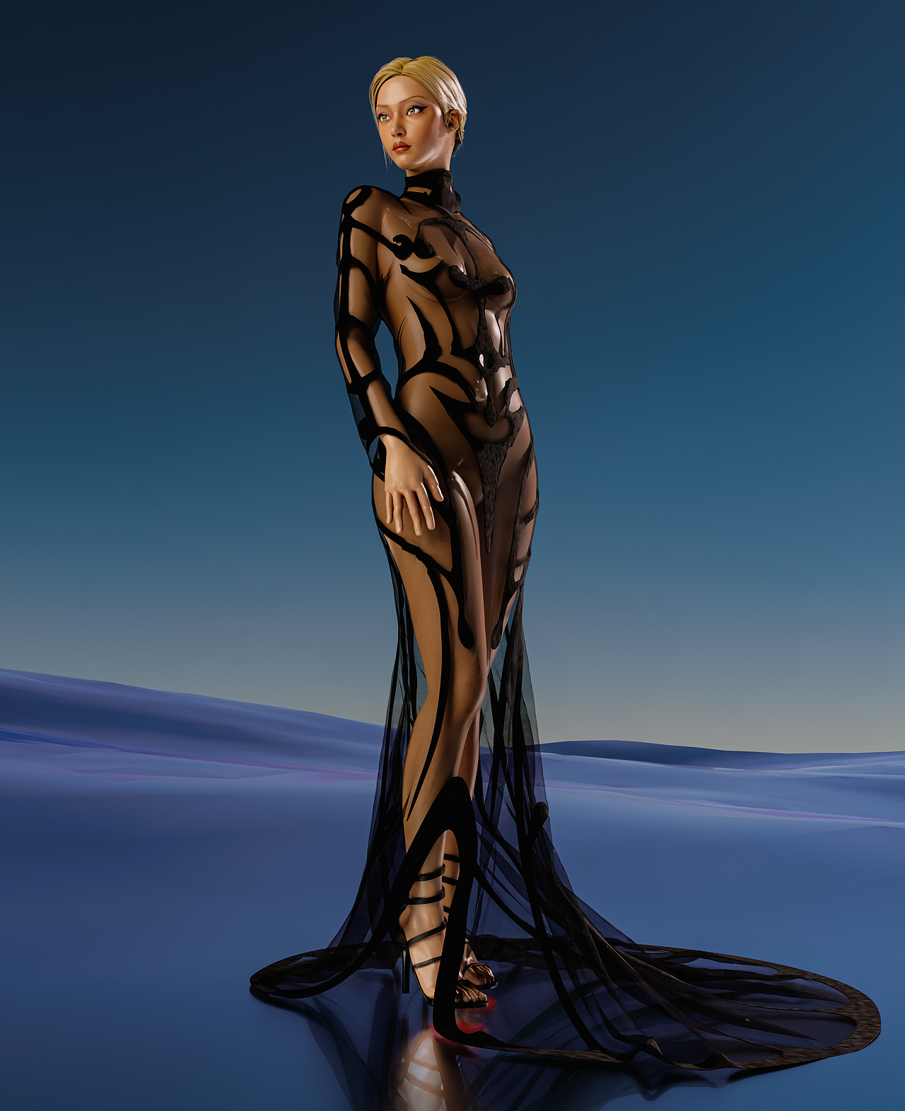 这款Thierry Mugler 1992连衣裙的复刻是altr对经典时尚的致敬。我们将继续努力探索数字时尚的边界,为大家带来更多令人惊叹的作品和体验,让我们一起领略这个数字时尚世界的华美与创意!