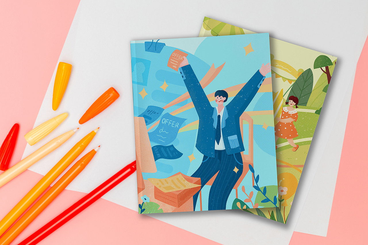 原创扁平风商业运营插画（图ZMzAzMjQ5NDAw） - 创作习作 - 站酷设计师辰音yoyo原创素材 - 站酷ZCOOL