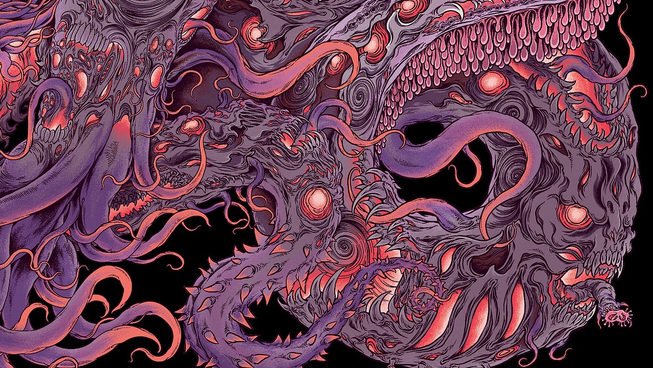 瘋狂囈語·克蘇魯Cthulhu-克苏鲁系列补完1（图ZMzQ0MzQ1MTEy） - 艺术插画 - 站酷设计师藏____原创素材 - 站酷ZCOOL