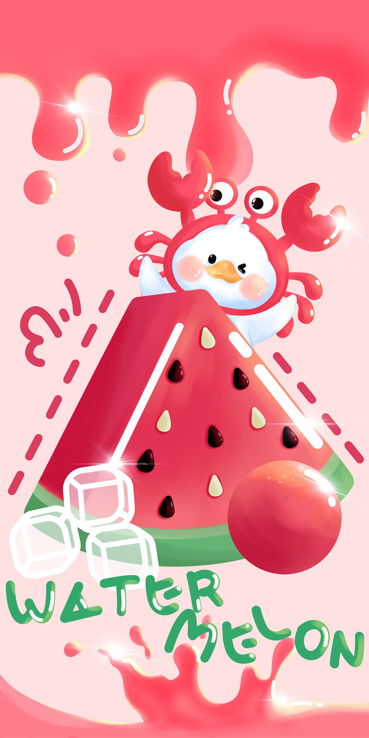 卡通插画潮玩新年手机壳文具手办礼盒 IP阳光可皮鸭 01（图ZMzIxODY5NjQ4） - 新锐潮流插画 - 站酷设计师潮人轩原创原创素材 - 站酷ZCOOL