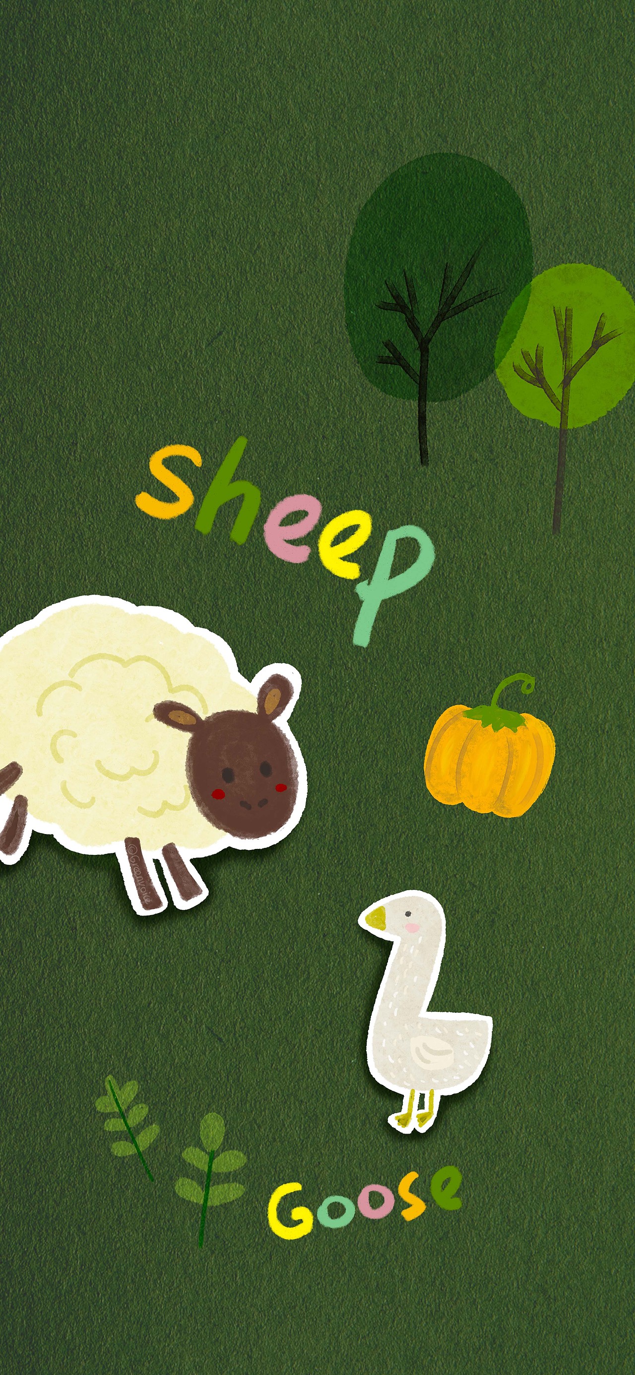 农场里的小动物|-手机壁纸-简笔画可爱动物