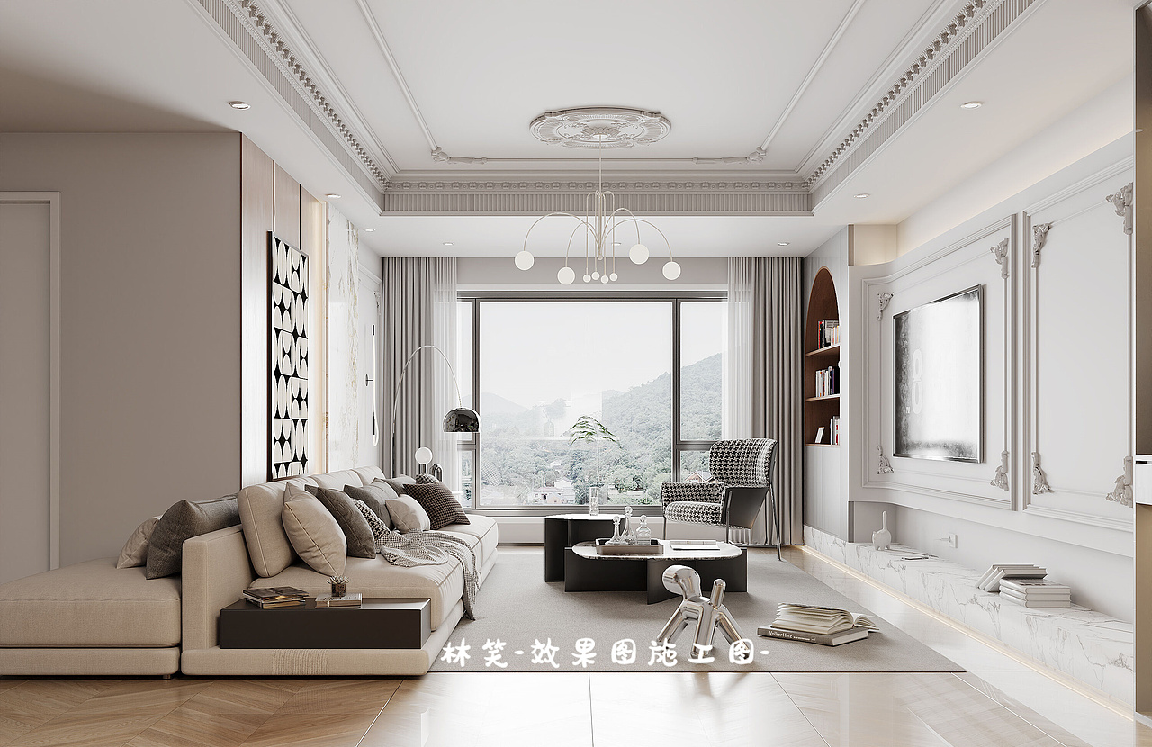 法式轻奢雅宅，时光倾鉴，浪漫艺术