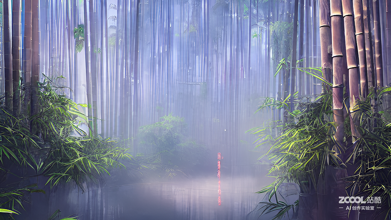 #AI创作实验室#竹子（图ZMzIxMDA4MzA0） - AI作品 - 站酷设计师左北Zoubii原创素材 - 站酷ZCOOL