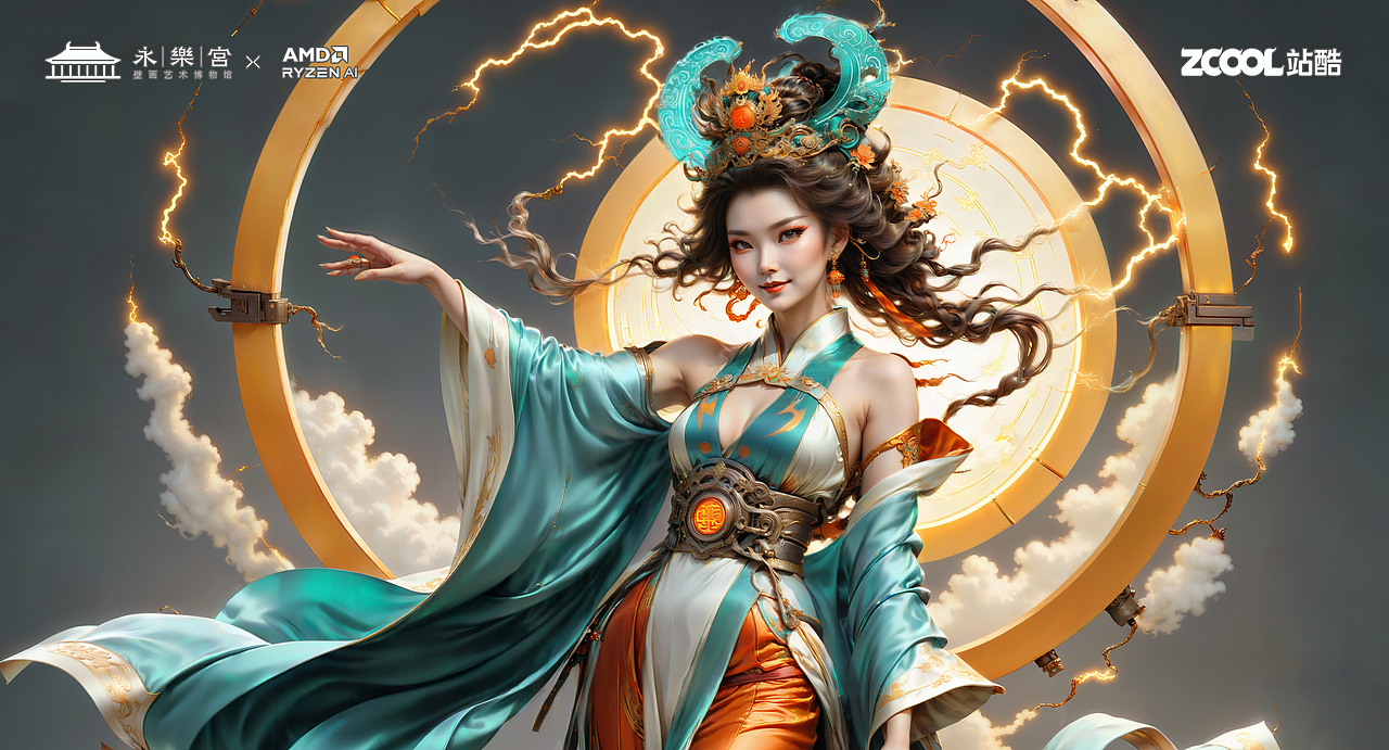 朝元群仙 赛博集结（图ZMzU4NjcyMjg4） - AI作品 - 站酷设计师鲨鱼丹原创素材 - 站酷ZCOOL