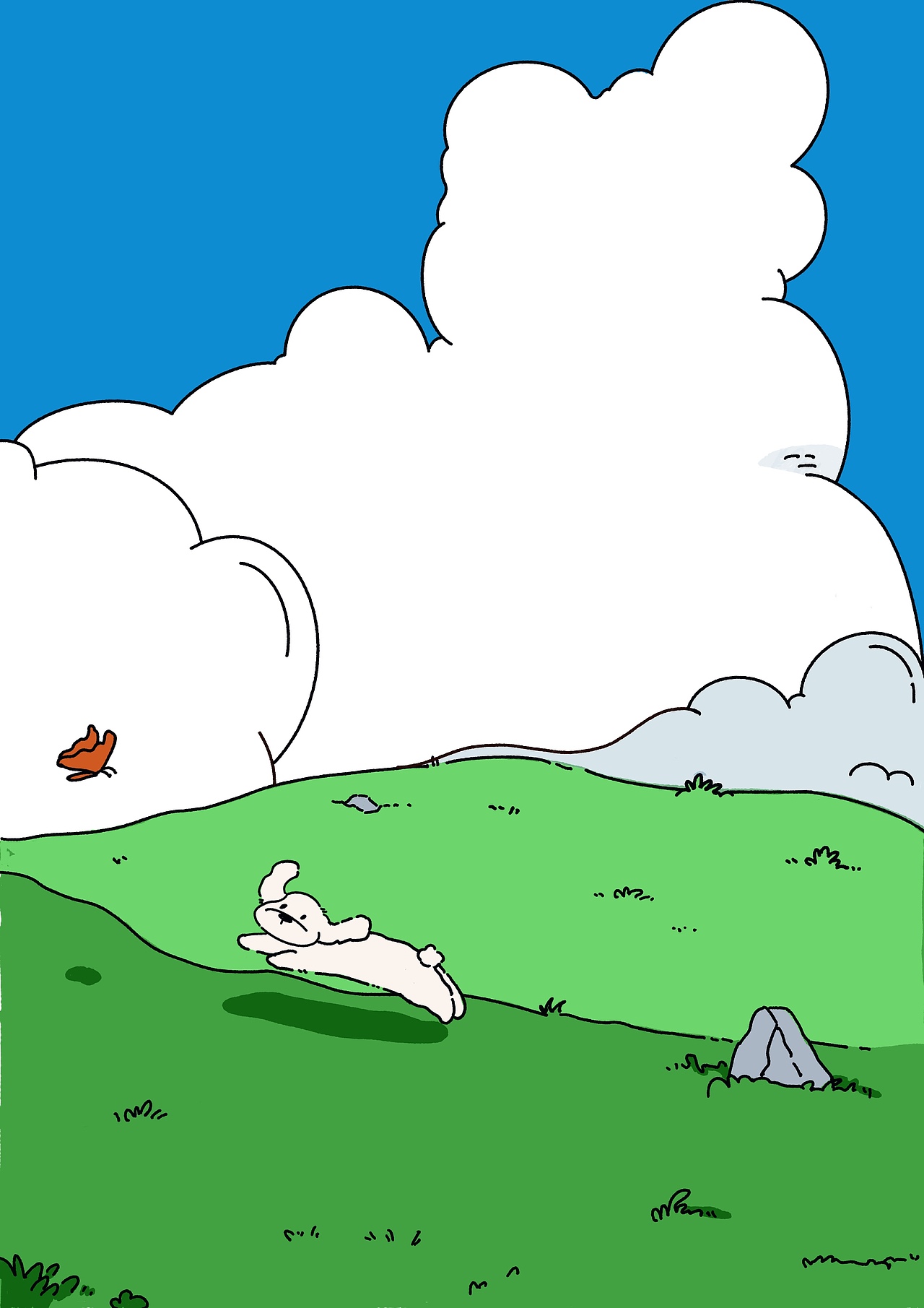 小狗追蝴蝶的时候会变身小兔子