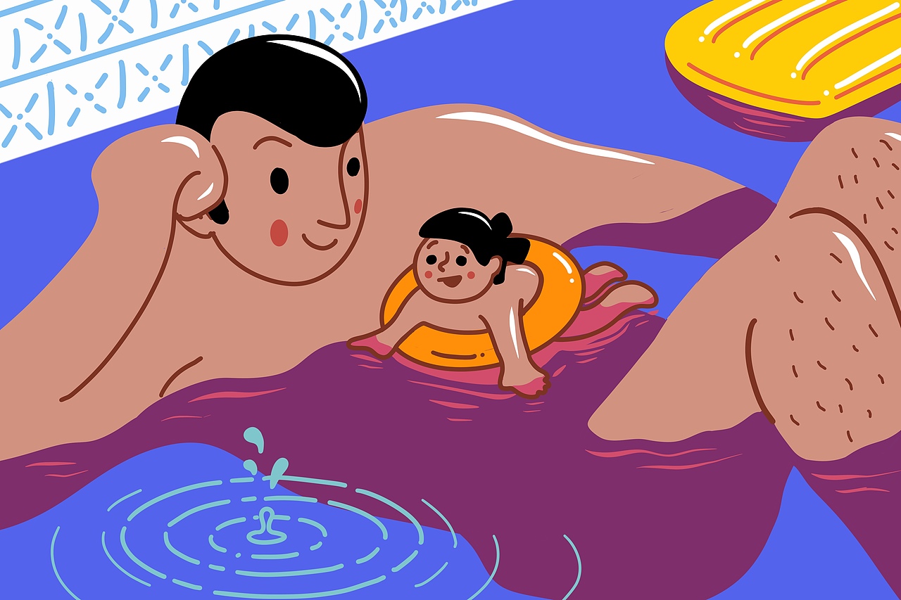 父女情（图ZMzExMTg0OTQ0） - 艺术插画 - 站酷设计师Herocean原创素材 - 站酷ZCOOL
