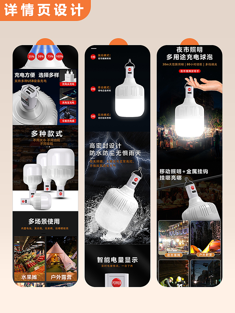 灯具3D建模(渲染排版详情页)