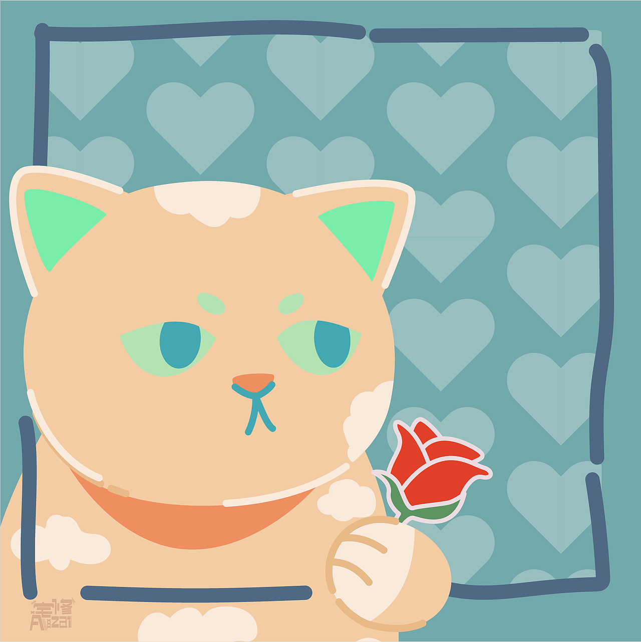 两只猫猫的过去一年图集（图ZMzI4MjU1NDU2） - 创作习作 - 站酷设计师阿修修xiu原创素材 - 站酷ZCOOL