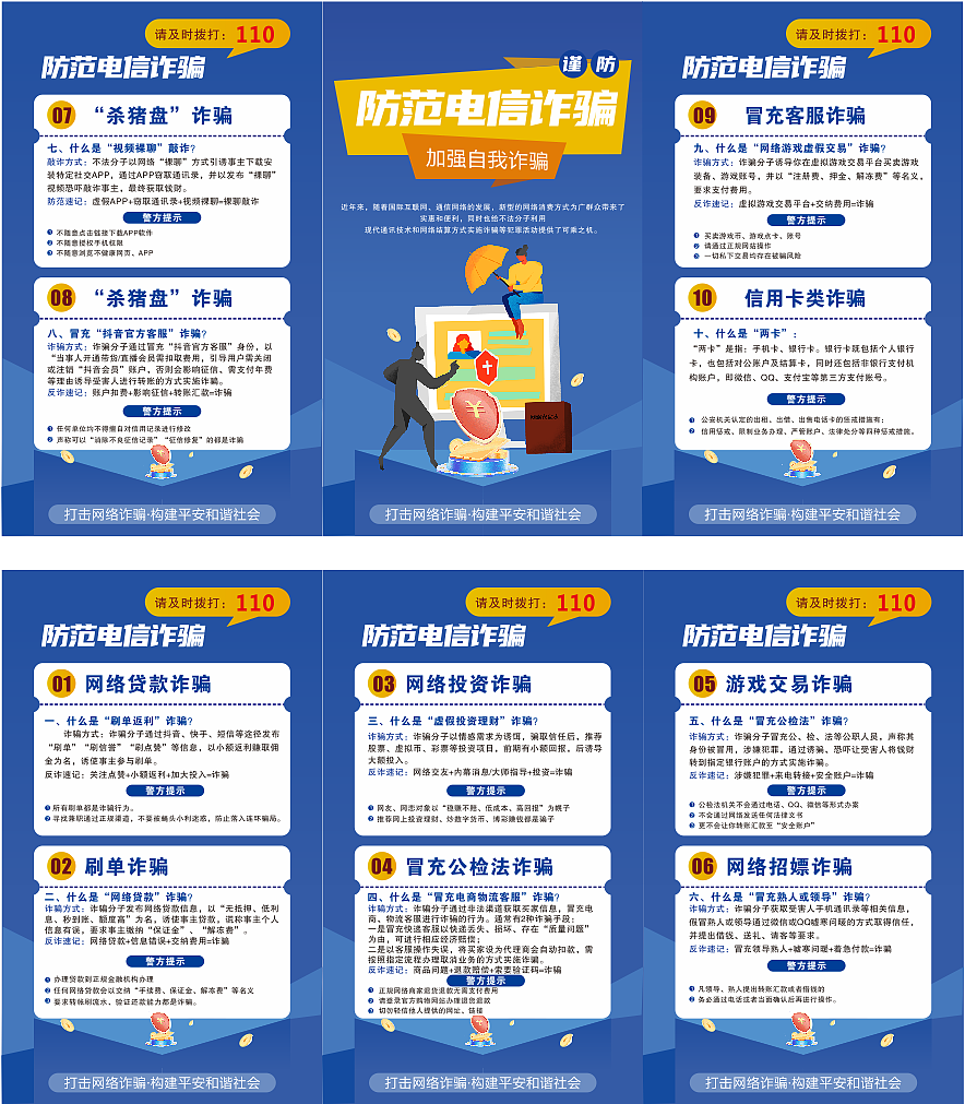 电信诈骗海报