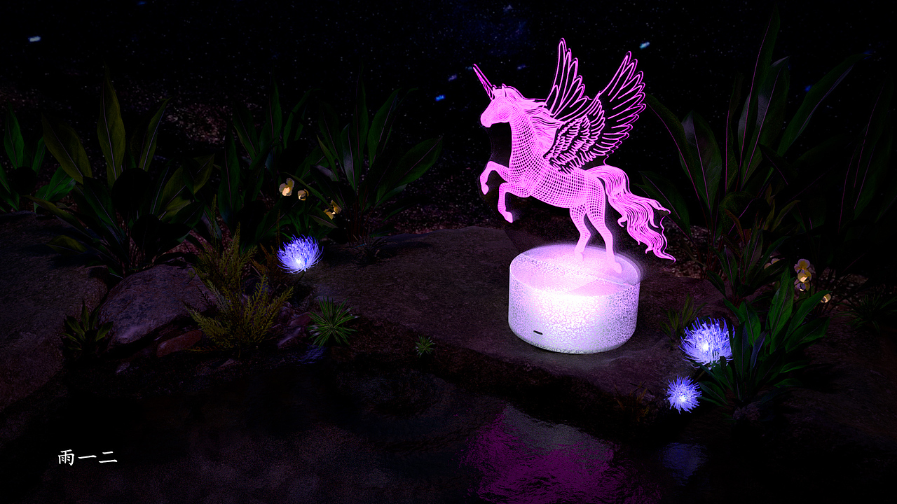 3D夜灯（图ZMzE0NzY2Mjcy） - 场景 - 站酷设计师雨12原创素材 - 站酷ZCOOL