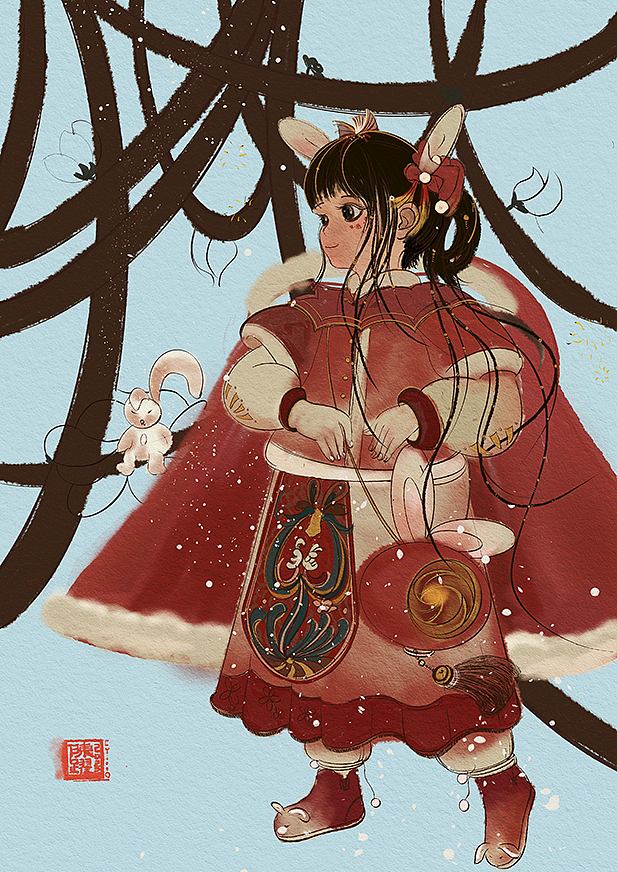 春天里（图ZMzMyNTE5Nzgw） - 艺术插画 - 站酷设计师我是陈跃111111原创素材 - 站酷ZCOOL