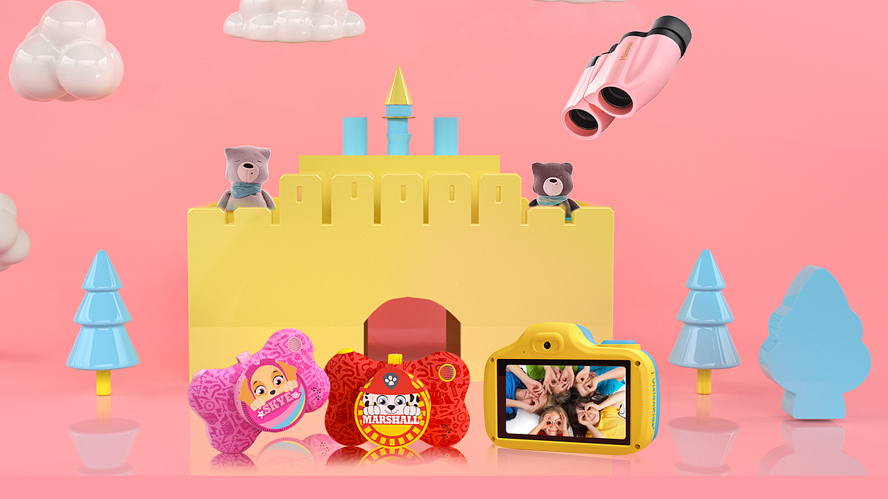 儿童相机渲染及排版