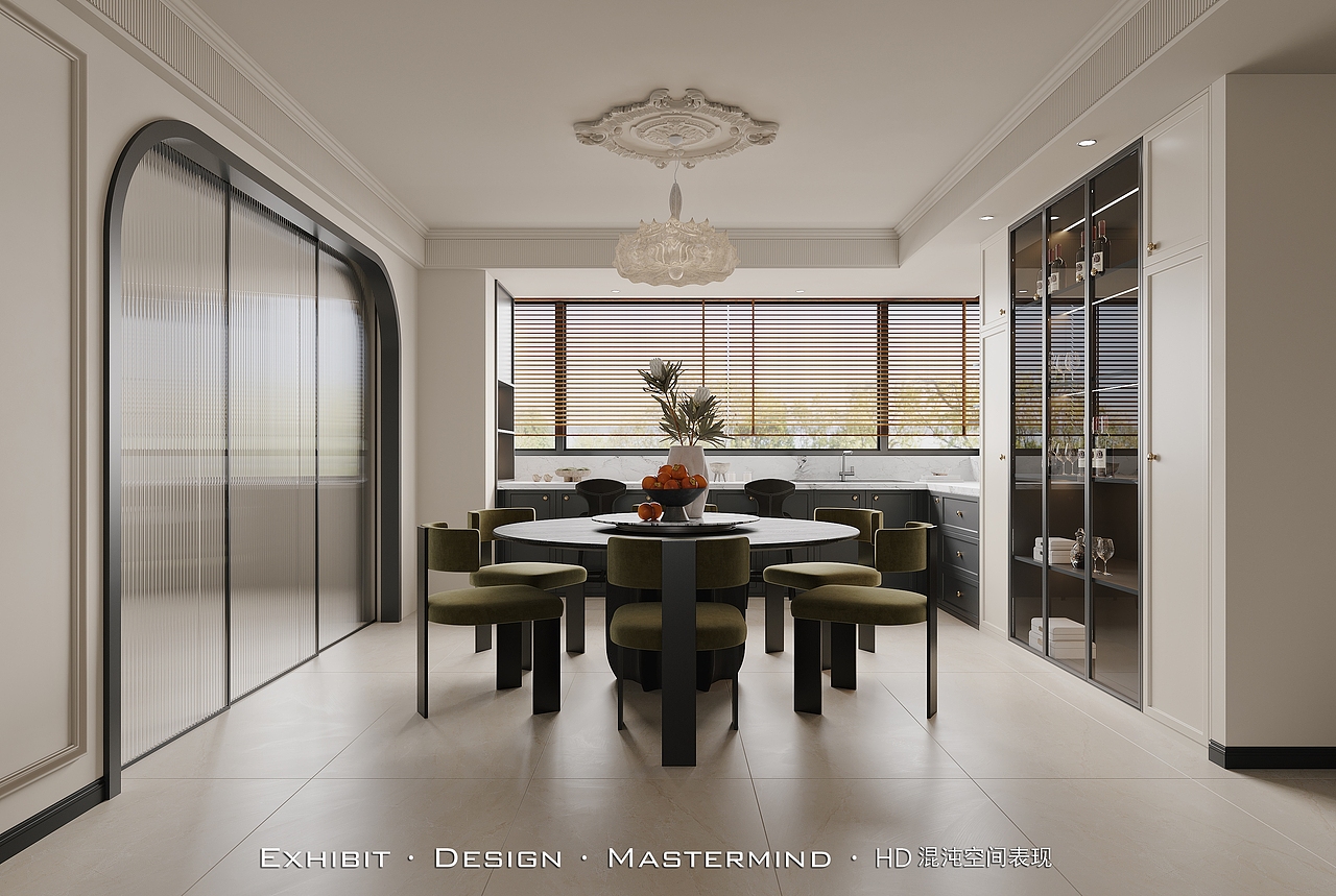 新作 ×现代简欧 平层客餐厅 ▏混沌空间视觉表现