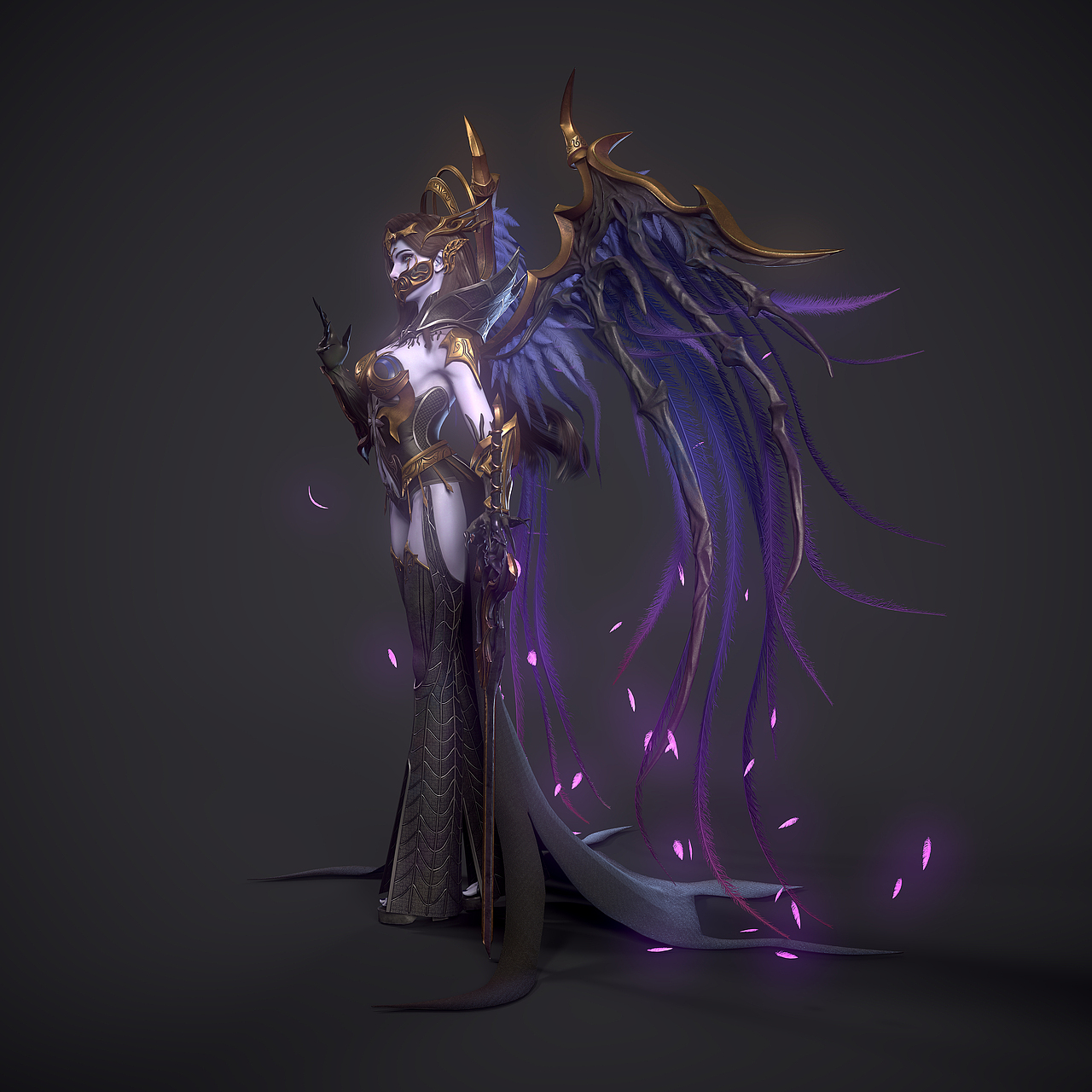 3D建模-武庚纪 冥族大将不闻不问（图ZMzI4ODc1NDQ4） - 动画/影视 - 站酷设计师夜弦Dusk原创素材 - 站酷ZCOOL