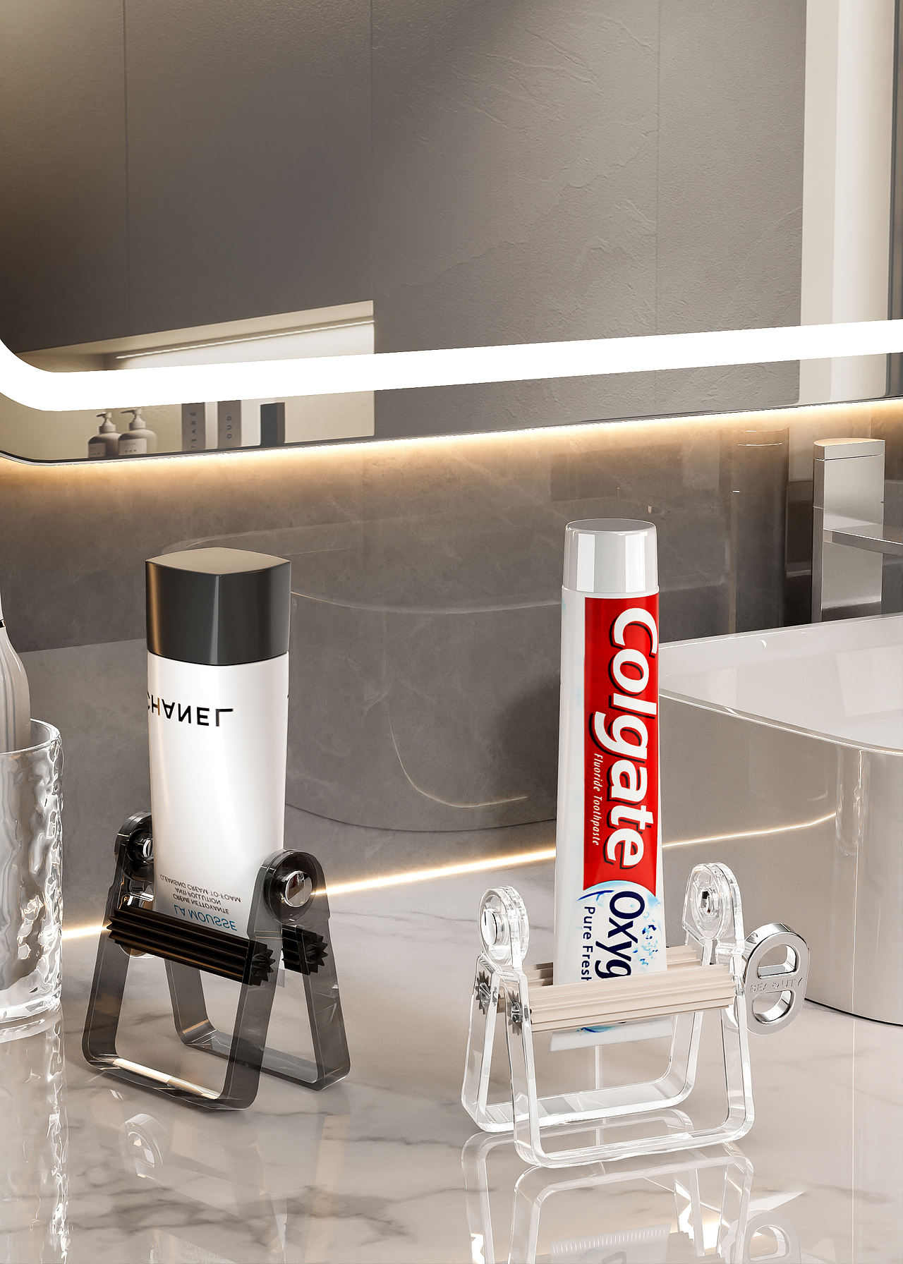 室内暖色系产品渲染