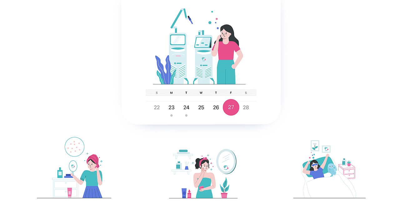 品牌系列插画-Deyi Skin德医皮肤年度插画