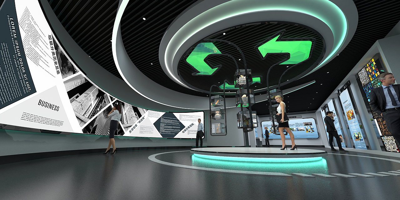 城市建设规划局垃圾分类宣教中心展厅（图ZMzMxMDQ3Mzgw） - 商业空间设计 - 站酷设计师ZHoYo_22原创素材 - 站酷ZCOOL