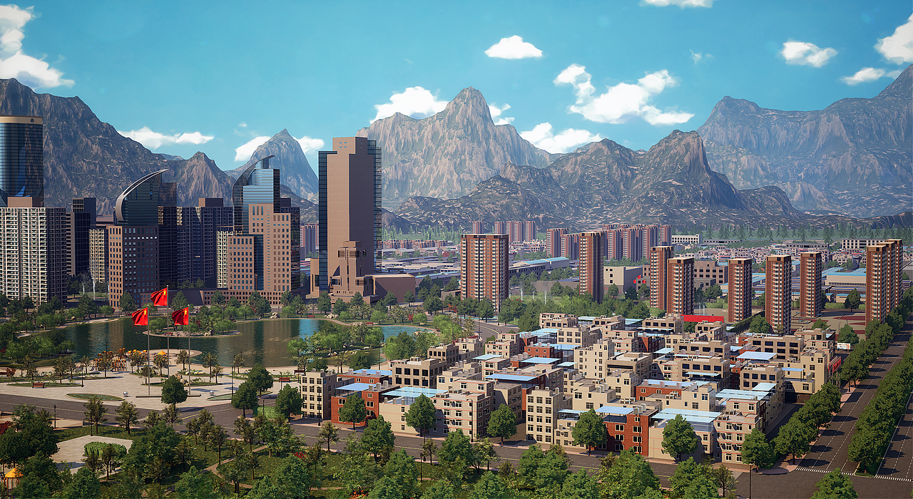 UE4/UE5 虚拟搭建城市-数字孪生-大城市场景（图ZMzE2MDUyMTgw） - 建筑/空间 - 站酷设计师CG繁华原创素材 - 站酷ZCOOL