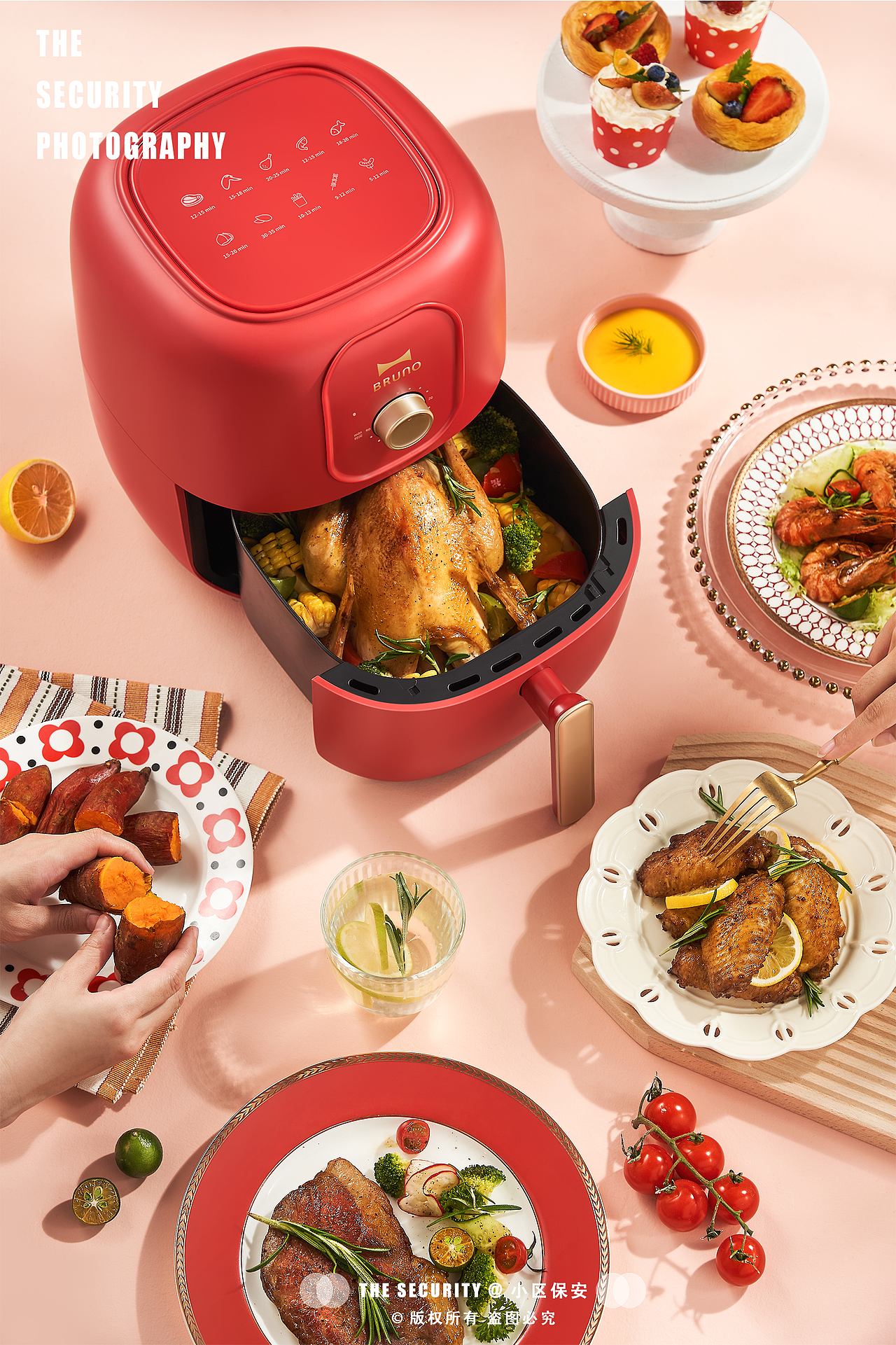 BRUNO空气炸锅平面拍摄 丨 解锁悸动美食