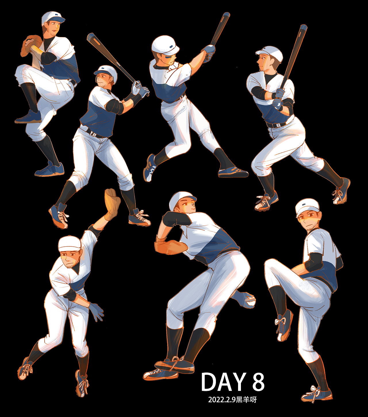 【人物隔日涂】1-25（图ZMjk5Nzg4NzAw） - 创作习作 - 站酷设计师黑羊呀原创素材 - 站酷ZCOOL