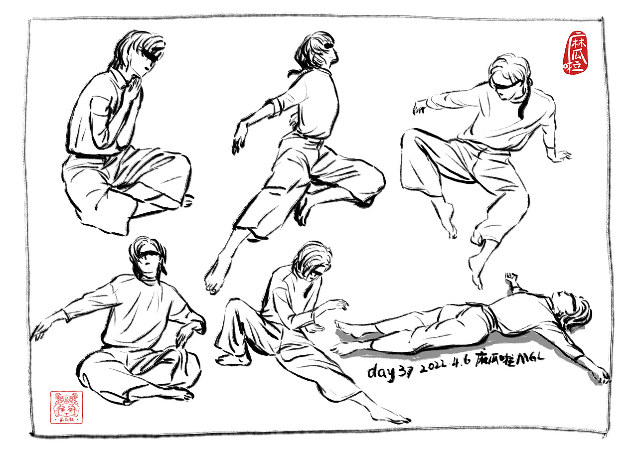 【麻瓜啦MGL】2022年3月1日-4月29日速写60天打卡合集（图ZMzA1NTU4NzA0） - 创作习作 - 站酷设计师麻瓜啦MGL原创素材 - 站酷ZCOOL