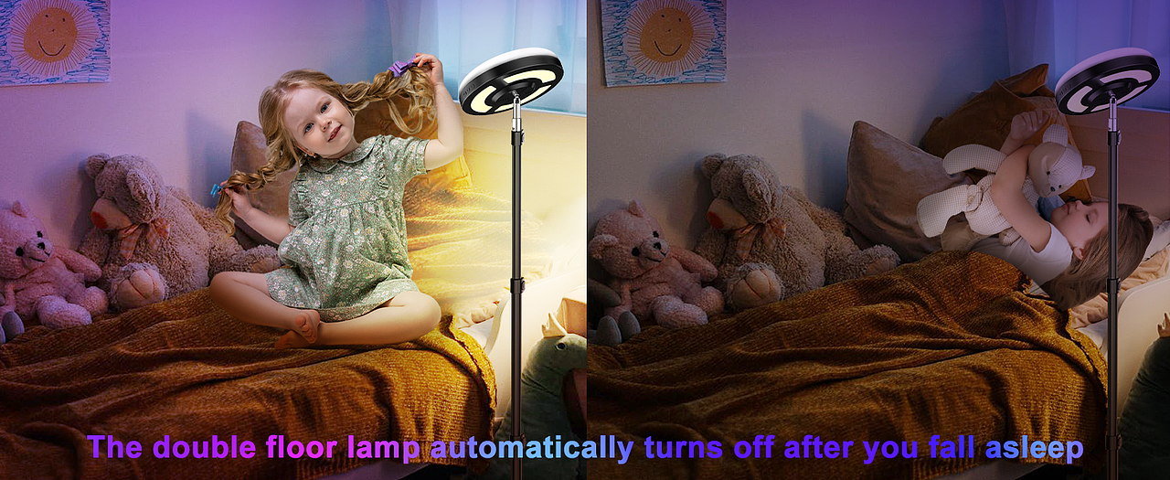 向日葵落地灯-亚马逊A+ 主图