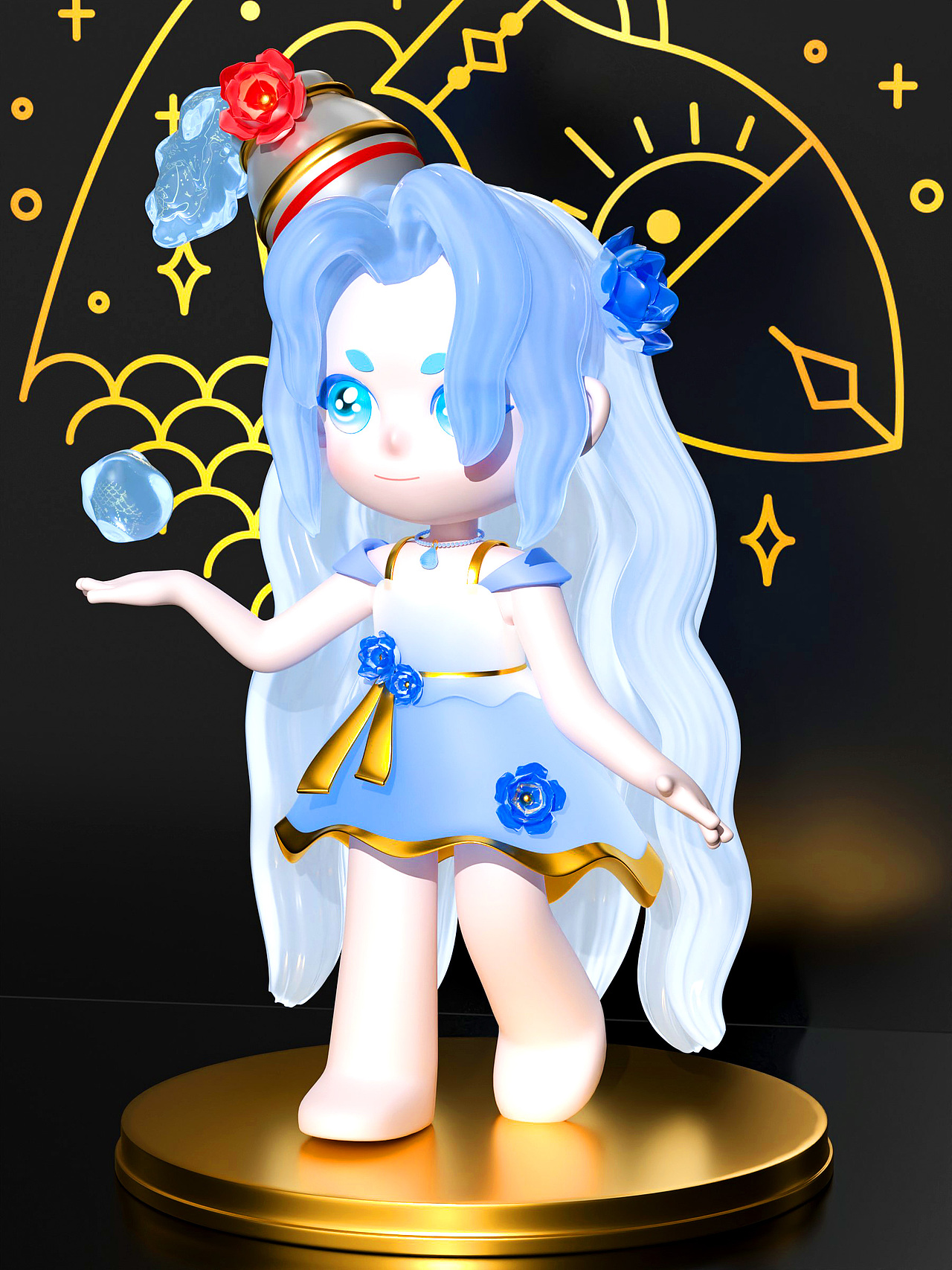 Blender第四课原创IP~「水瓶座」