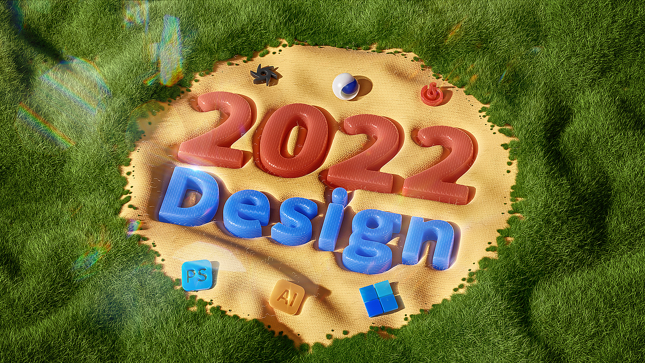 2022年终总结 { 三维合集 }（图ZMzI2OTE4NTg4） - 场景 - 站酷设计师蓝屿BLUE原创素材 - 站酷ZCOOL