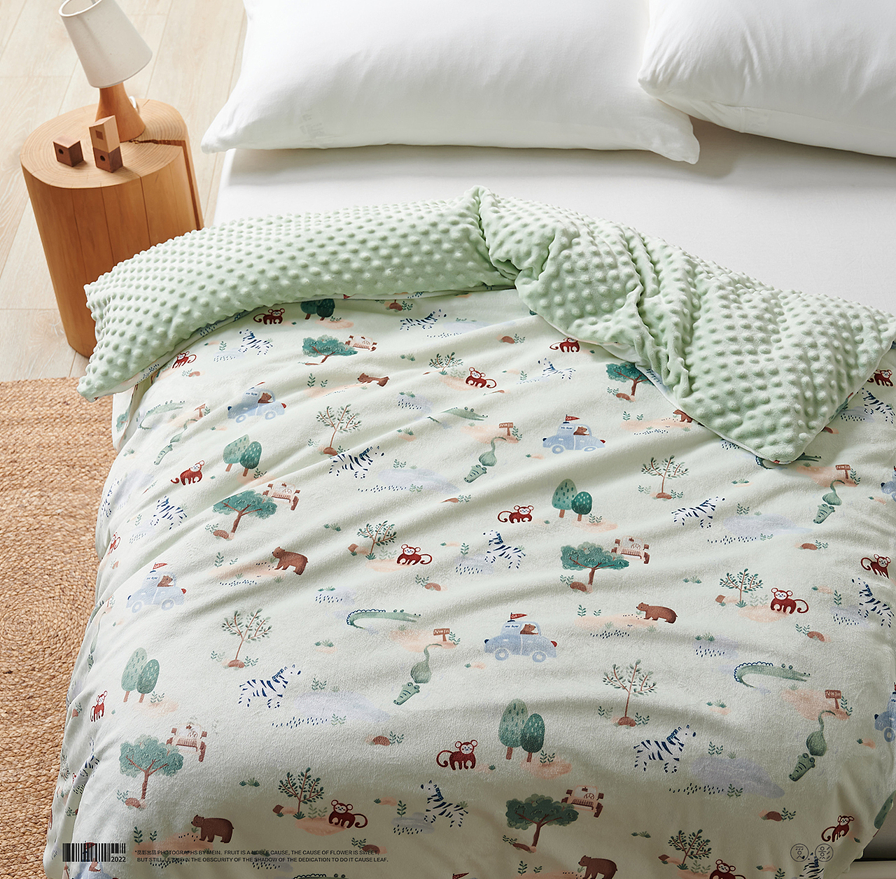 晚棉棉冬日暖暖被拍摄