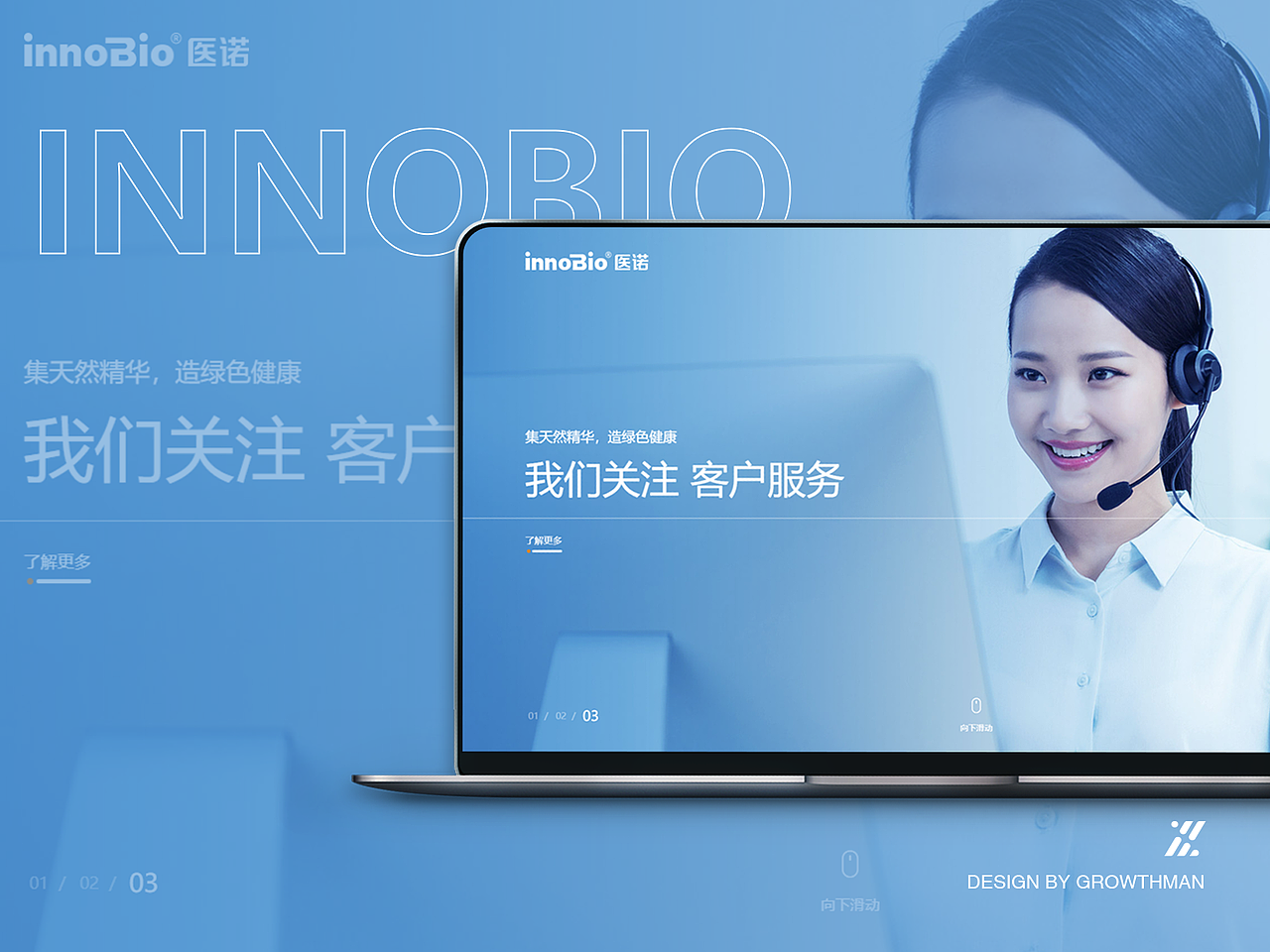 【增长超人】品牌官网设计定制-医疗生物医药行业案例（图ZMzIxODkwNTk2） - 企业官网 - 站酷设计师增长超人原创素材 - 站酷ZCOOL