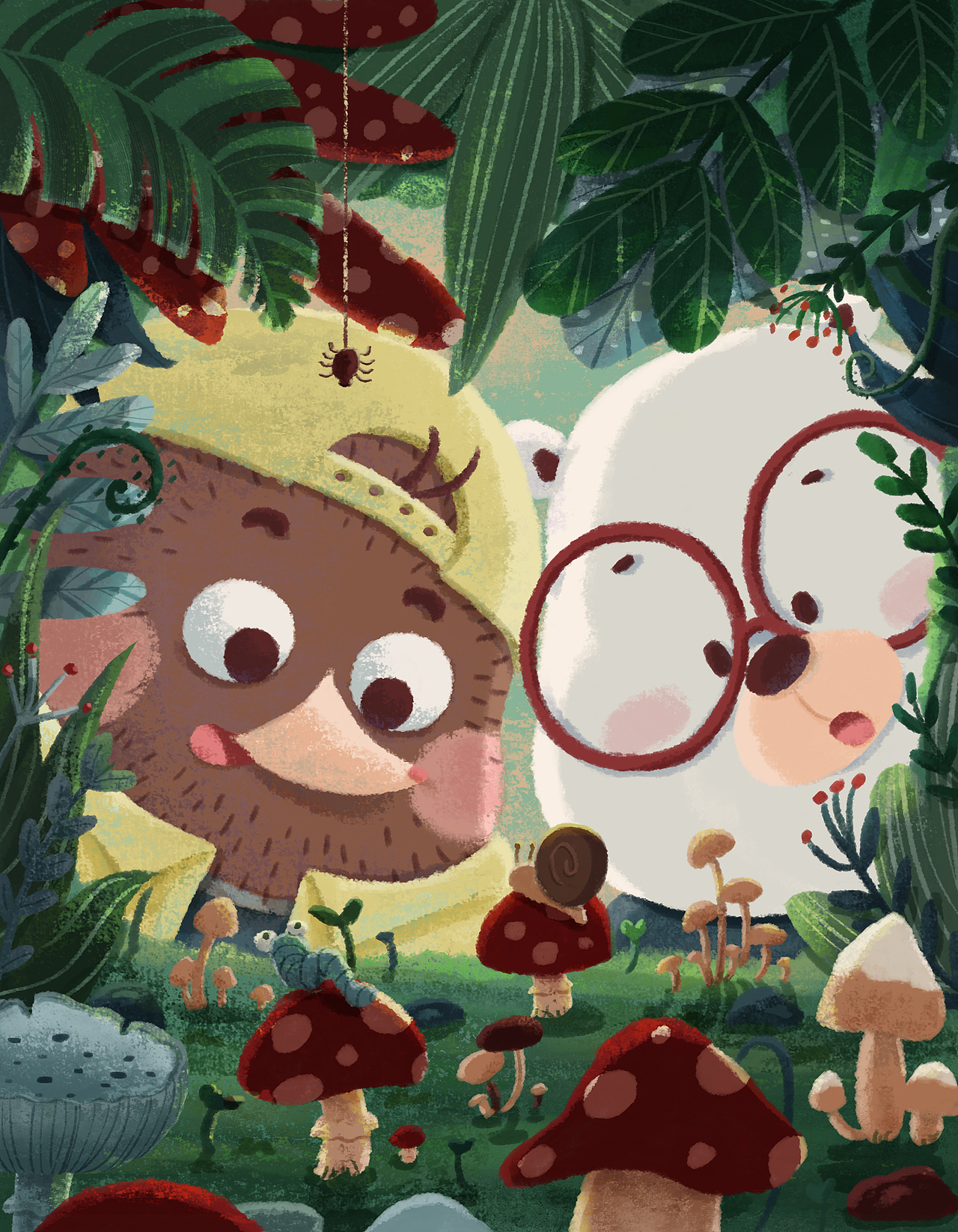 儿童插画 | 小鼹鼠的快乐童年（图ZMzM0NDM1ODQ4） - 儿童插画 - 站酷设计师姜靓靓原创素材 - 站酷ZCOOL