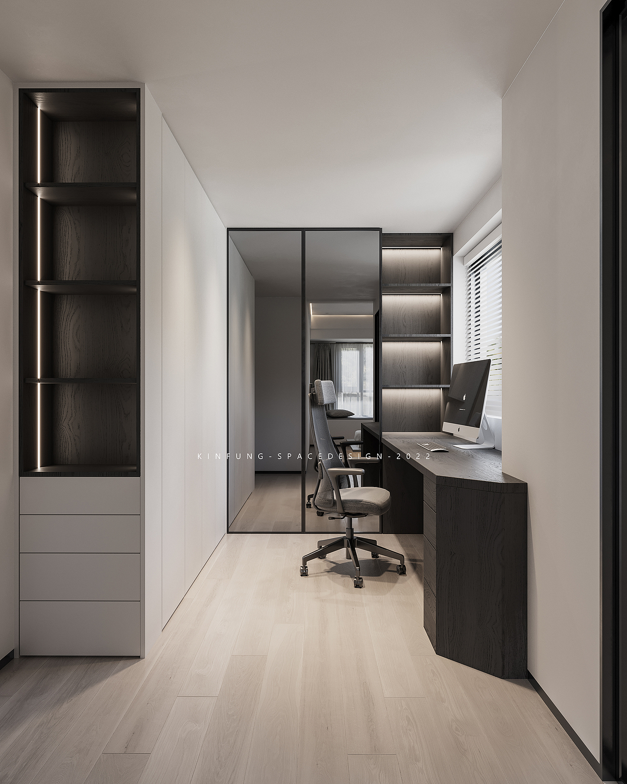 现代极简 | 87㎡ | 2居室（图ZMzIxNzExOTI4） - 家装设计 - 站酷设计师KINFUNG很好看原创素材 - 站酷ZCOOL