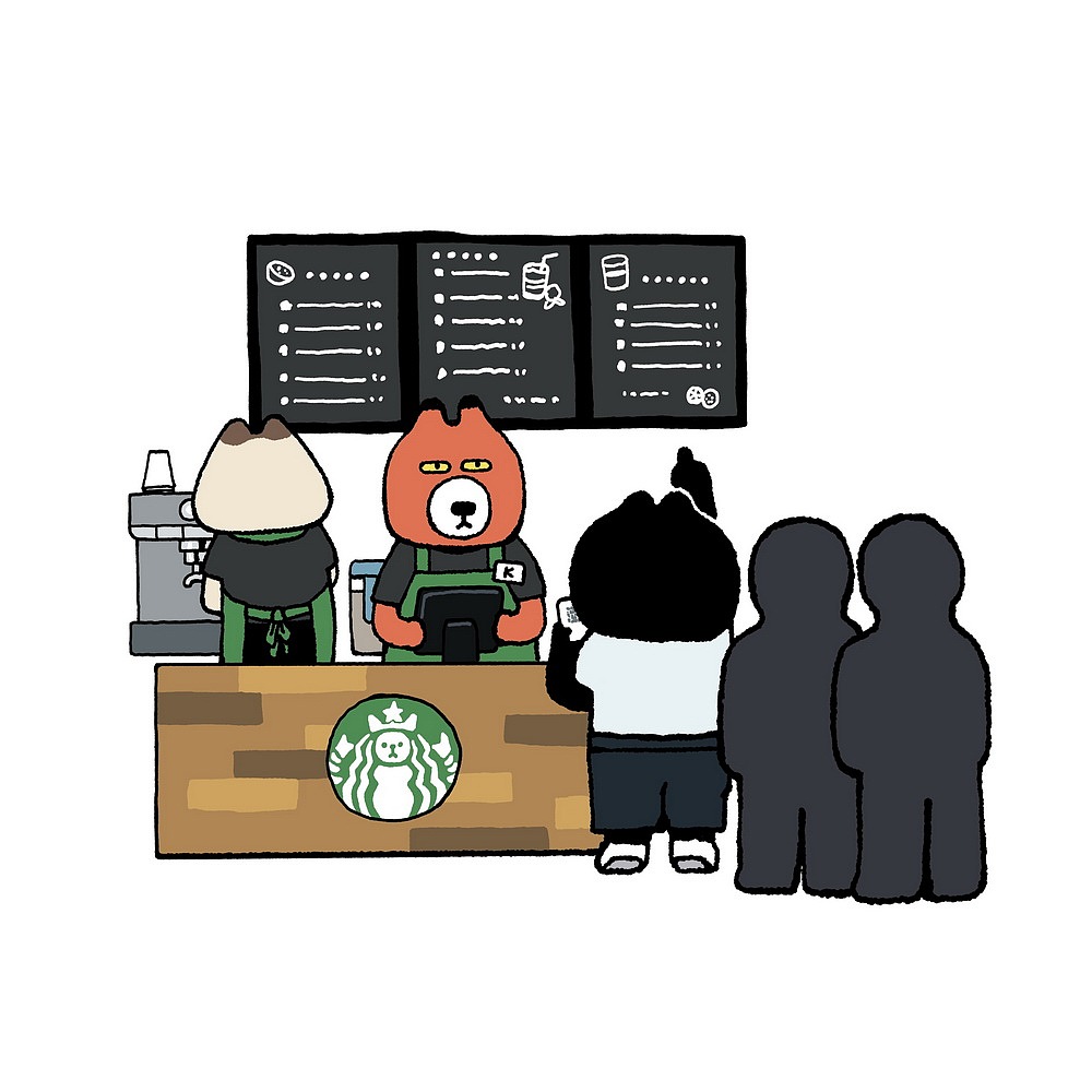 打工人的一天由一杯咖啡开始（图ZMzI3Nzc0ODAw） - 商业插画 - 站酷设计师小山饭团原创素材 - 站酷ZCOOL