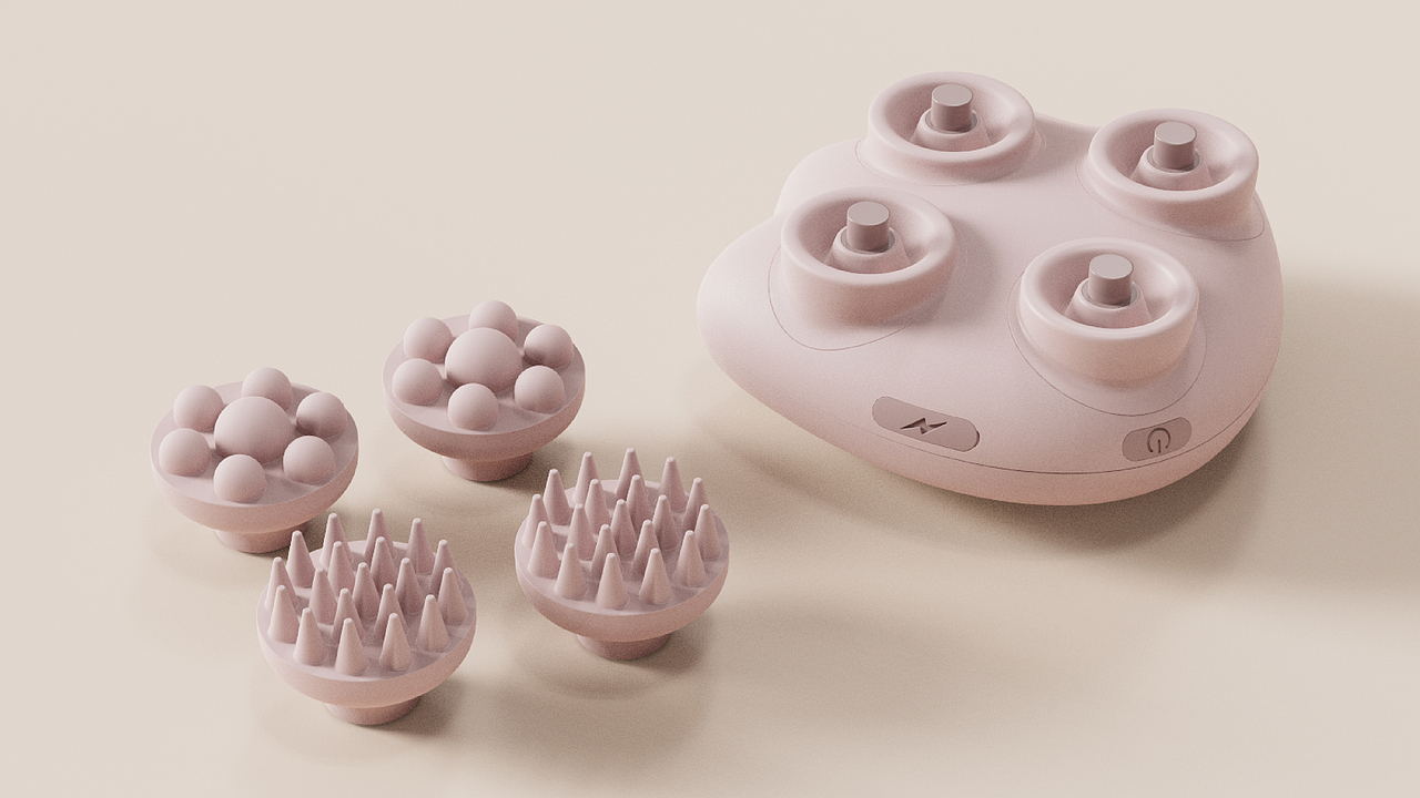 头部按摩仪（图ZMzQyODMyOTA4） - 生活用品 - 站酷设计师头大的西蒙原创素材 - 站酷ZCOOL