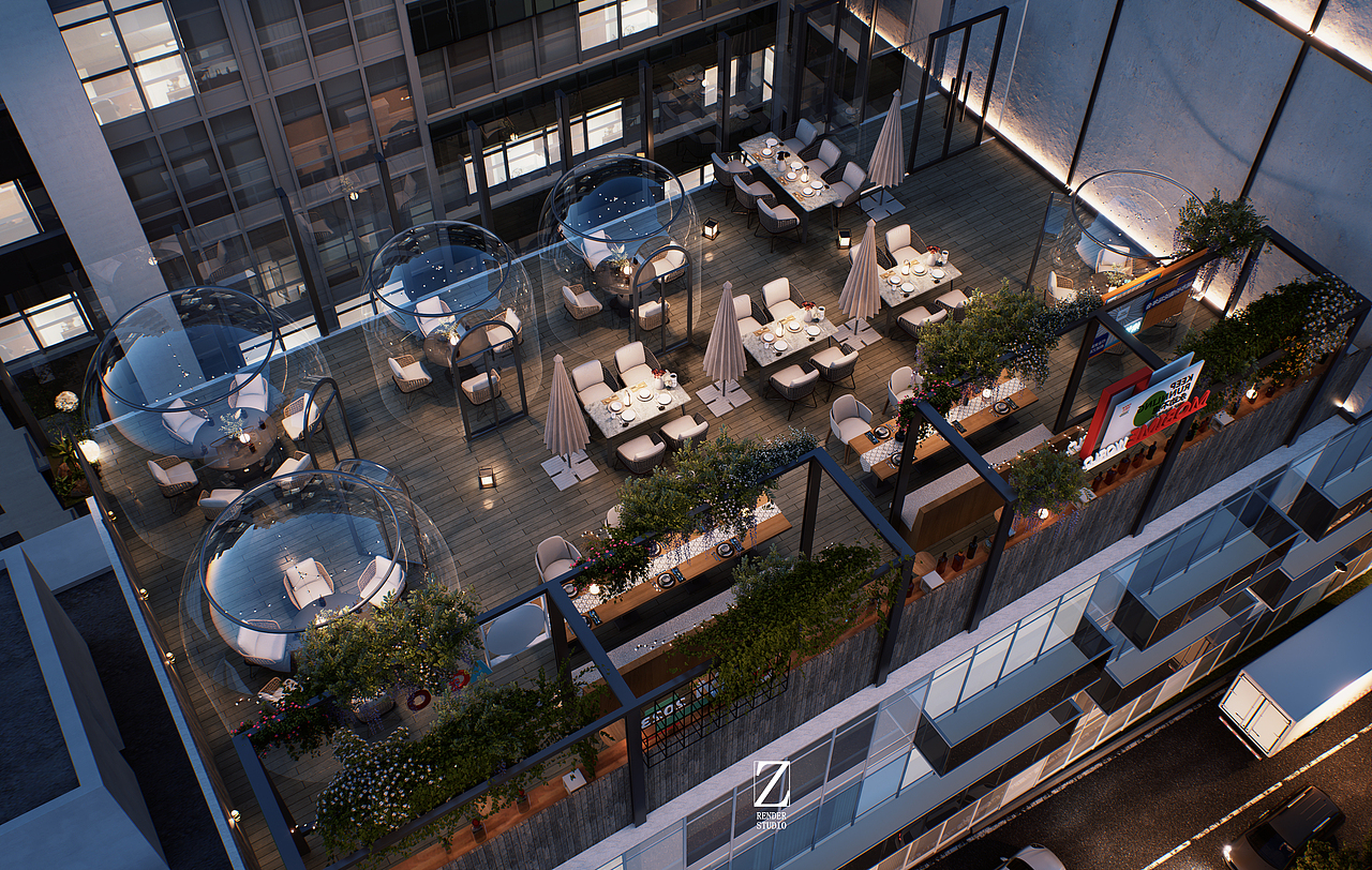 户外餐厅表现 草图＋d5渲染（图ZMzY5MTg3MDY4） - 酒店餐饮设计 - 站酷设计师硺艺数字表现原创素材 - 站酷ZCOOL