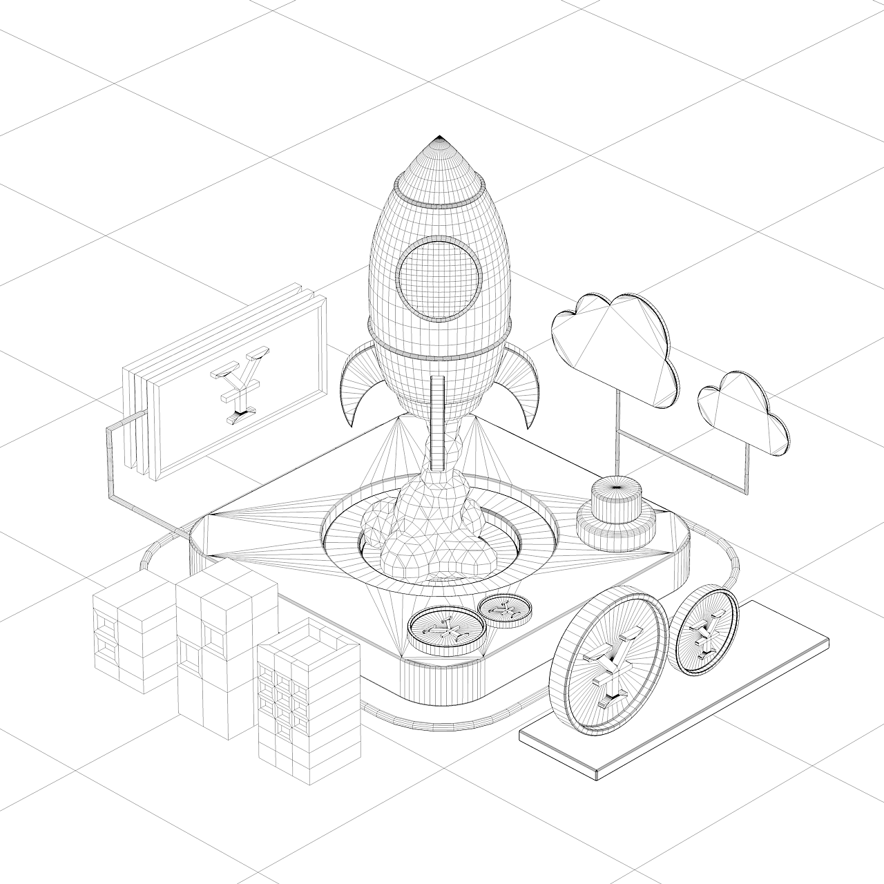 c4d 工作图及练习（图ZMzIzNzY2NjQ4） - 场景 - 站酷设计师盐马原创素材 - 站酷ZCOOL